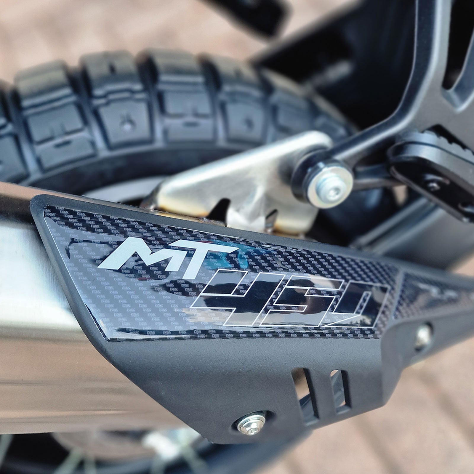 Resin Bike 3D Motorcycle Stickers - Engine Kit | CFMoto 450MT 2023>2026 - Pyramid Motorcycle Accessories