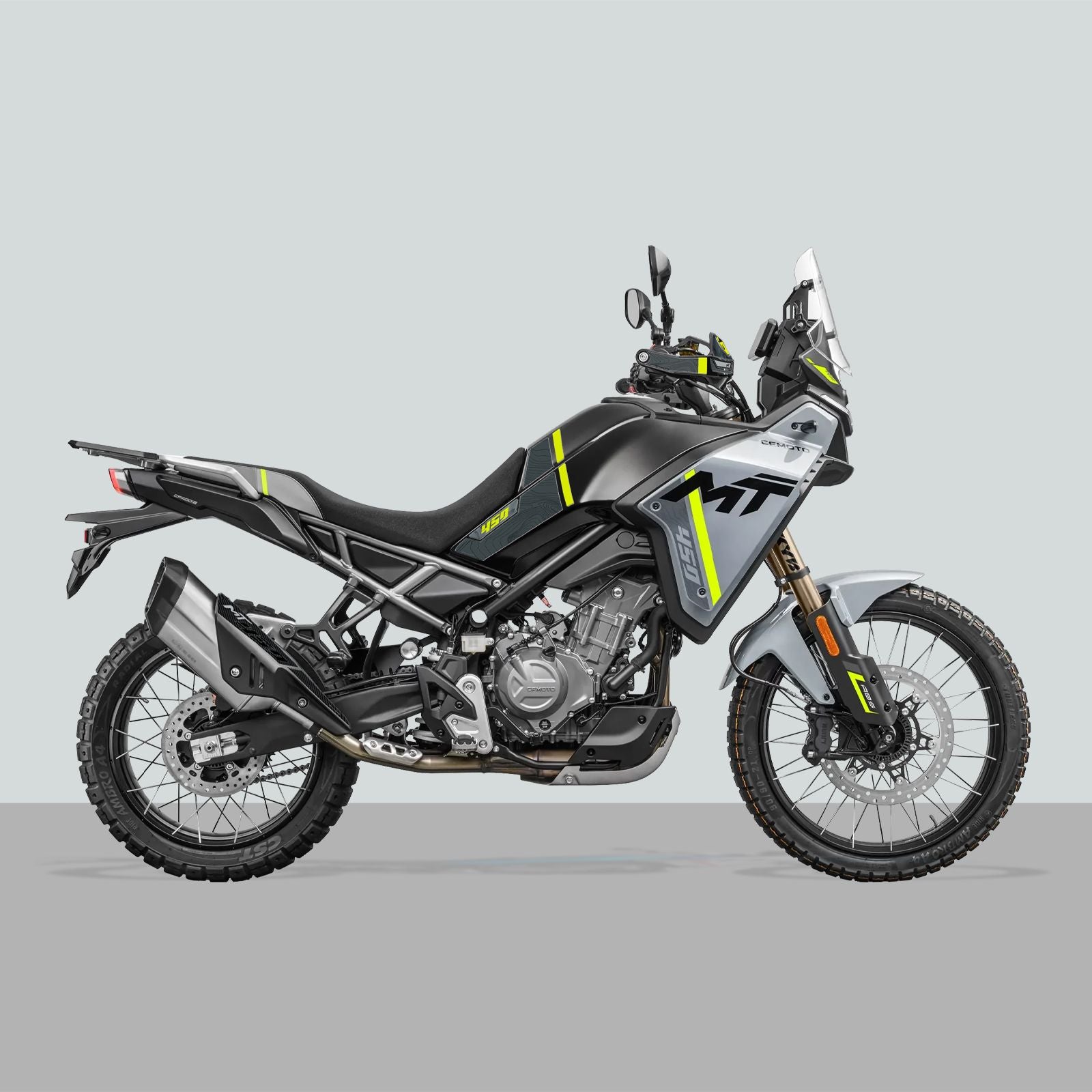 Resin Bike 3D Motorcycle Stickers - Basic Kit | CFMoto 450MT 2023>2026 Tundra Grey - Pyramid Motorcycle Accessories