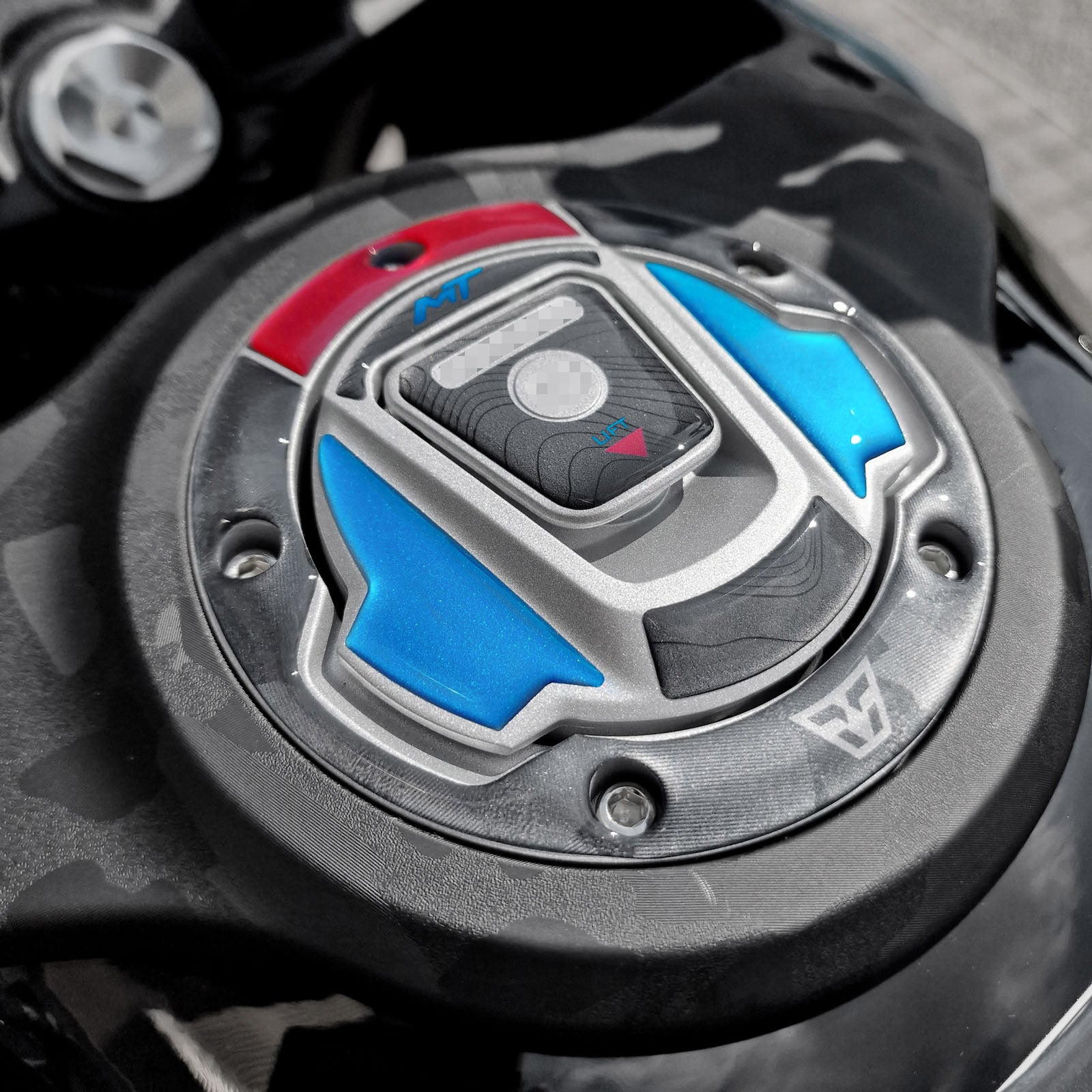 Resin Bike 3D Motorcycle Stickers - Fuel Cap | CFMoto 450MT 2023>2026 - Pyramid Motorcycle Accessories