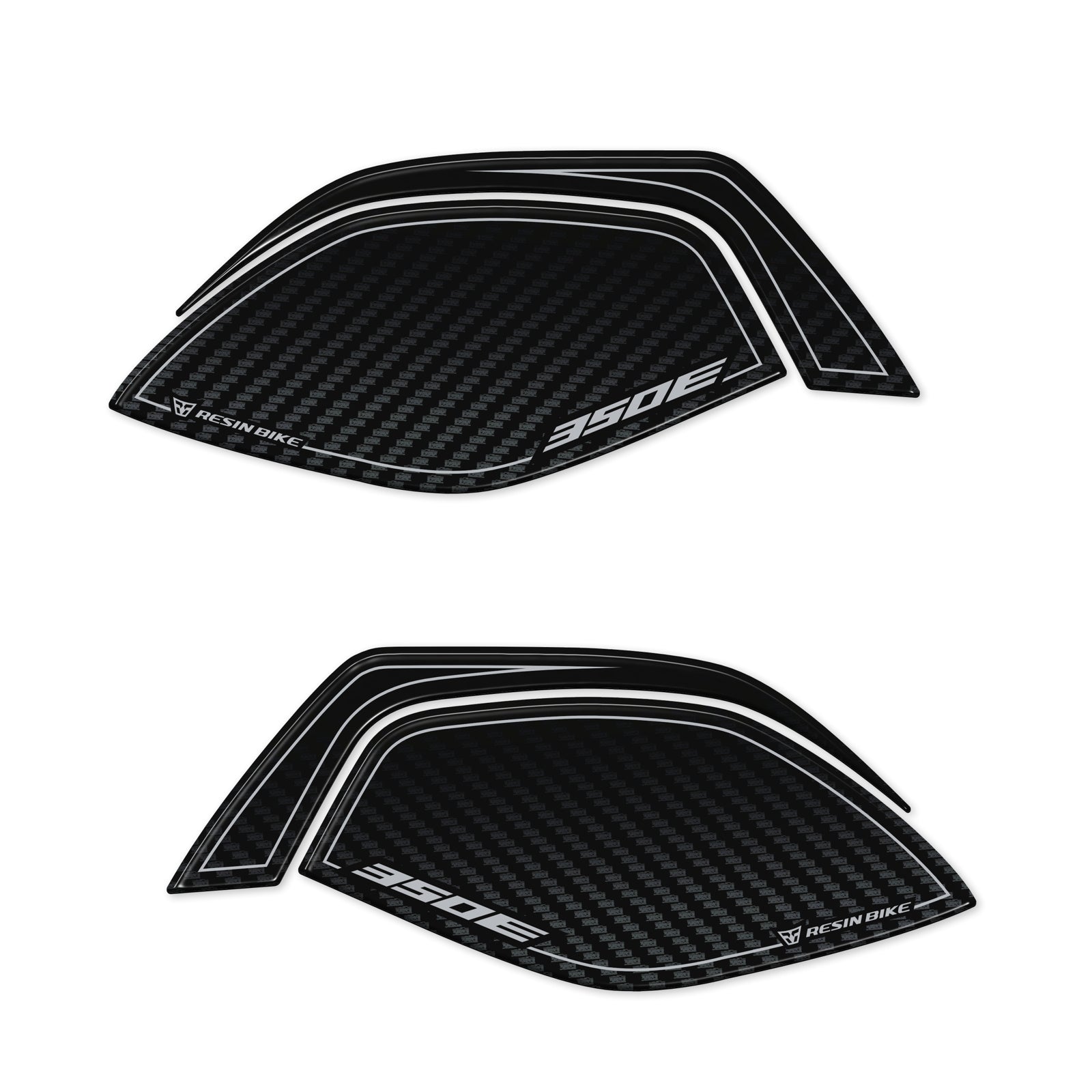 Resin Bike 3D Motorcycle Stickers - Handguards | Zontes ZT350E 2023>2026 - Pyramid Motorcycle Accessories