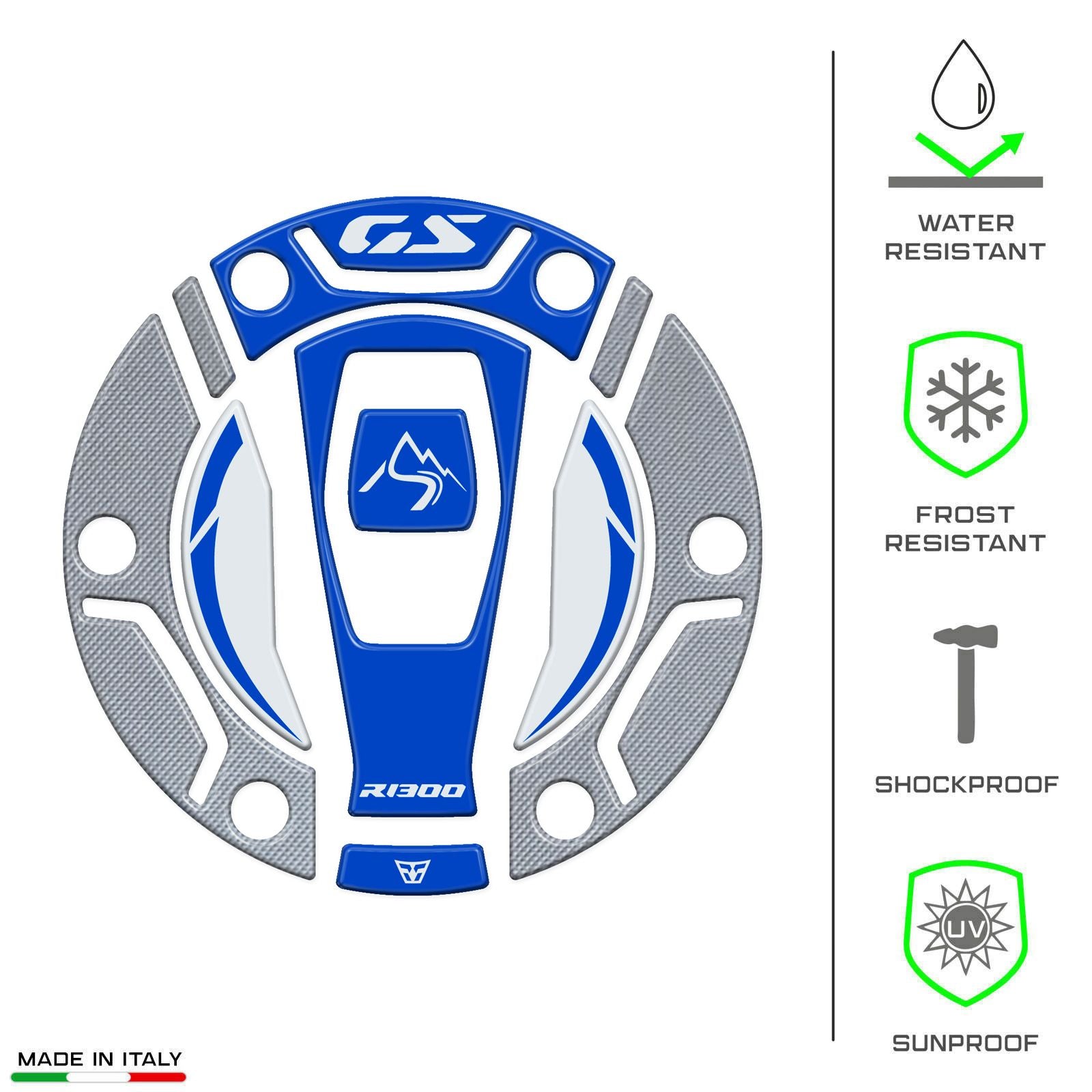 Resin Bike 3D Motorcycle Stickers - Fuel Cap | BMW R 1300 GS 2023>2026 - Pyramid Motorcycle Accessories