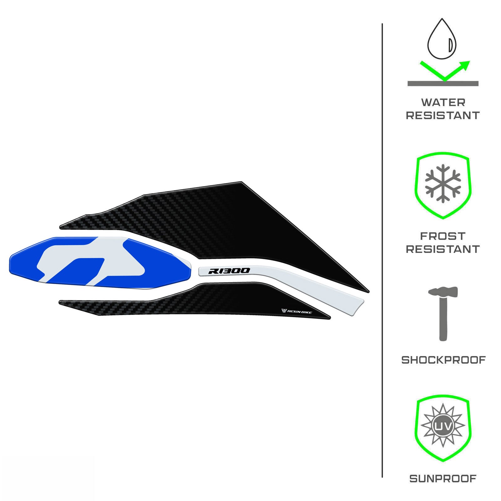 Resin Bike 3D Motorcycle Stickers - Swingarm | BMW R 1300 GS 2023>2026 - Pyramid Motorcycle Accessories