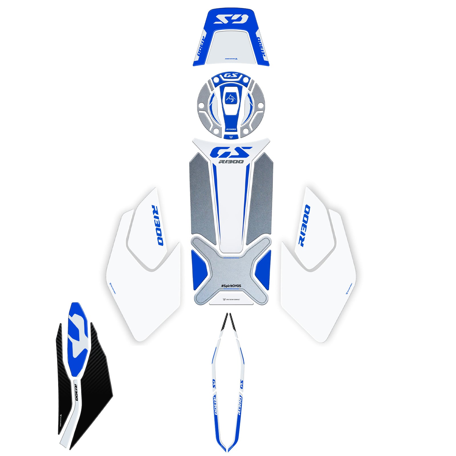 Resin Bike 3D Motorcycle Stickers - Full Kit | BMW R 1300 GS 2023>2026 RB-1000697500004 - Pyramid Motorcycle Accessories