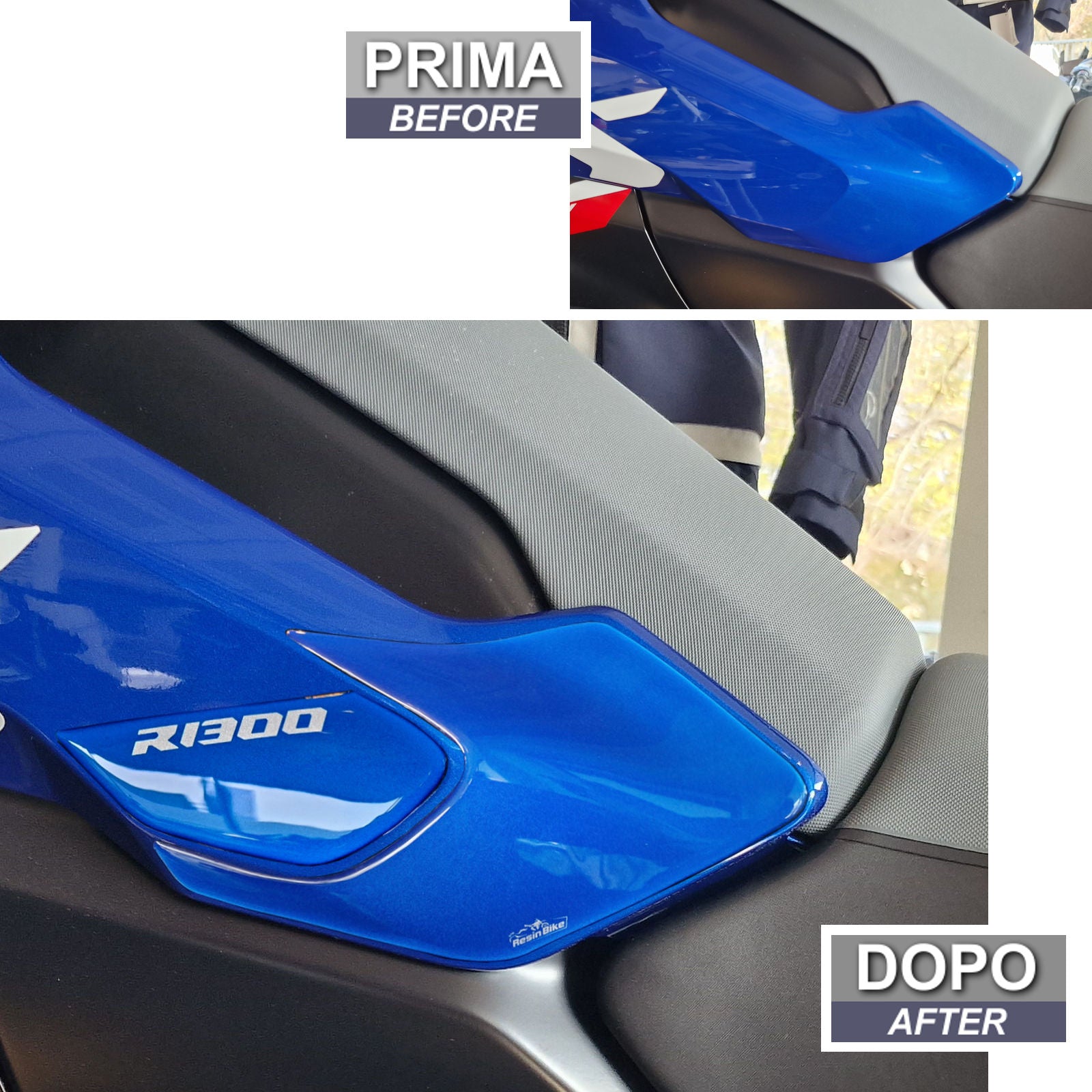 Resin Bike 3D Motorcycle Stickers - Tank Sides | BMW R 1300 GS 2023>2025 - Pyramid Motorcycle Accessories