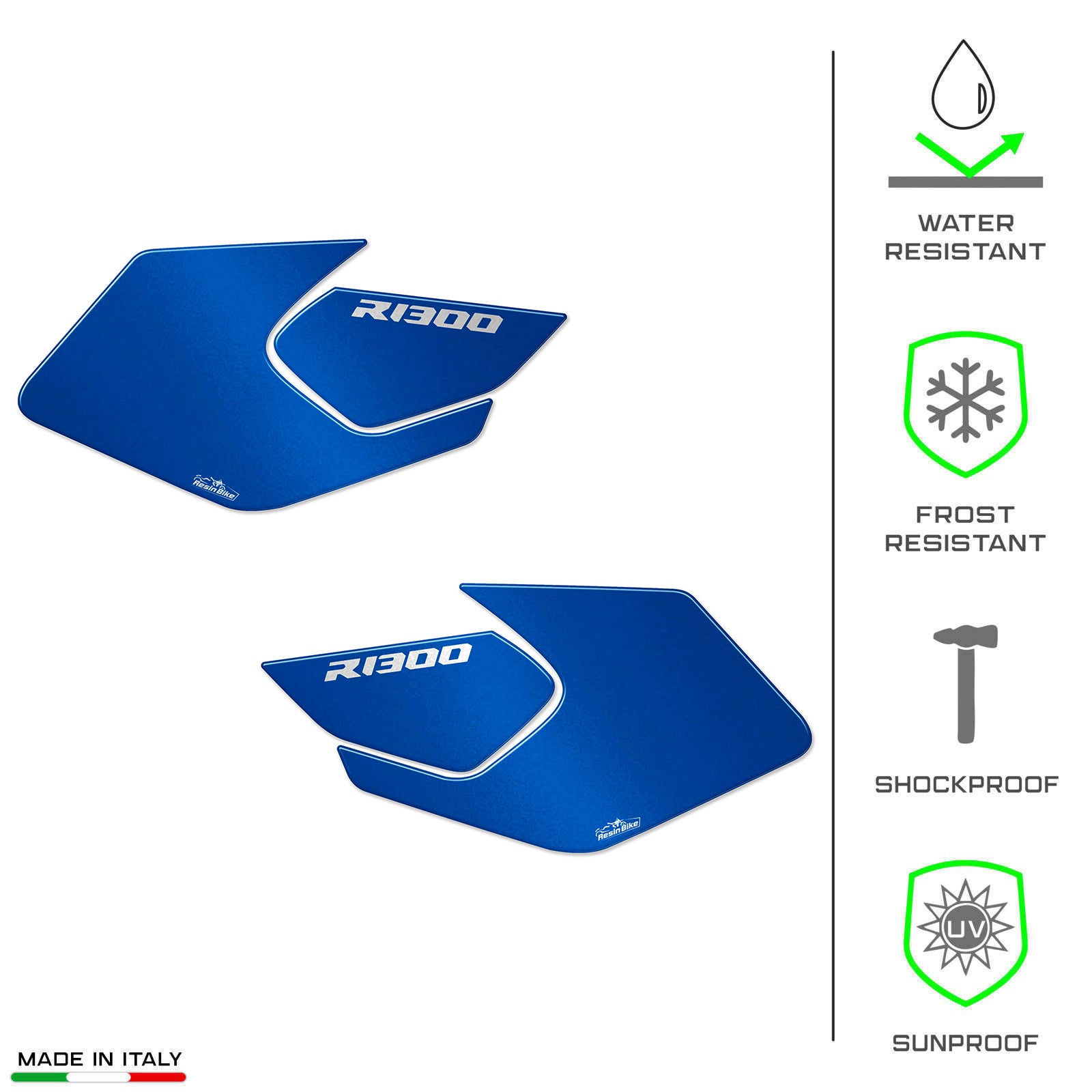 Resin Bike 3D Motorcycle Stickers - Tank Sides | BMW R 1300 GS 2023>2025 - Pyramid Motorcycle Accessories