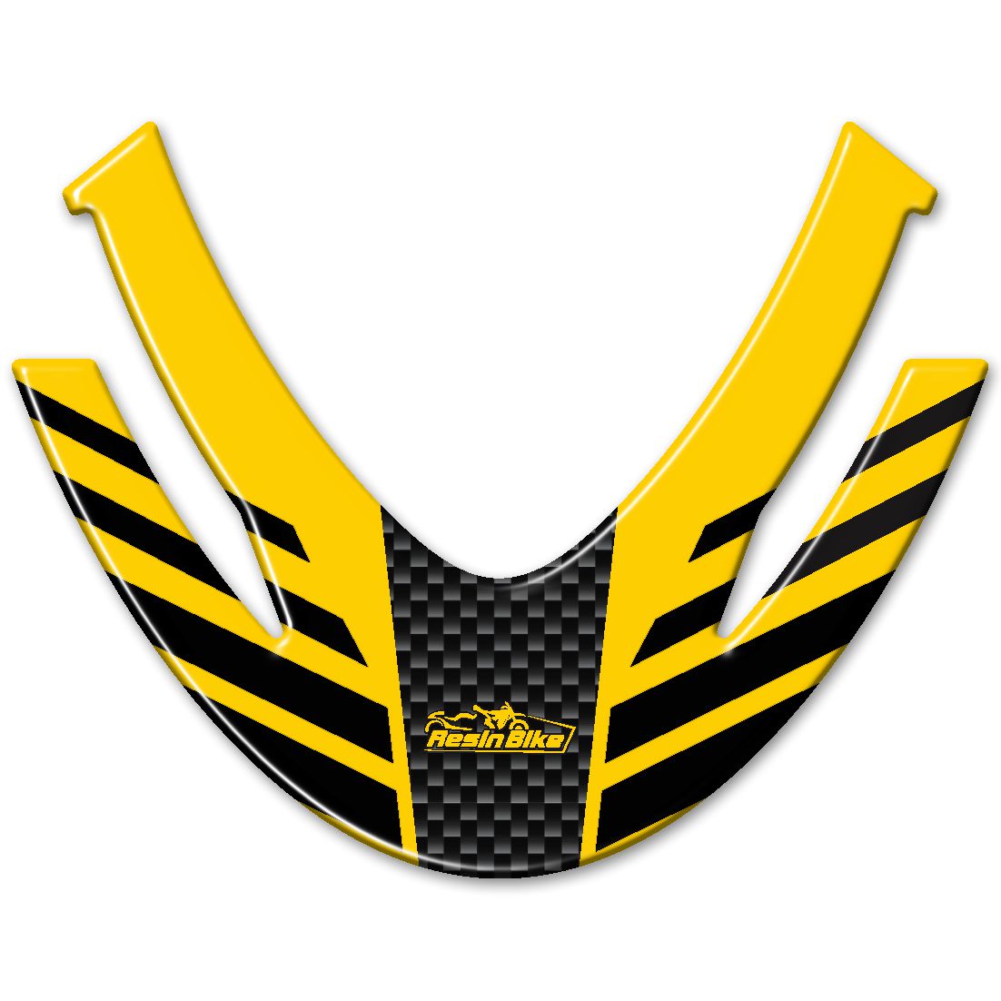 Resin Bike 3D Motorcycle Stickers - Front Fender | Suzuki V-Strom 1000 / 1000XT 2014>2019 RB-B666W394 - Pyramid Motorcycle Accessories