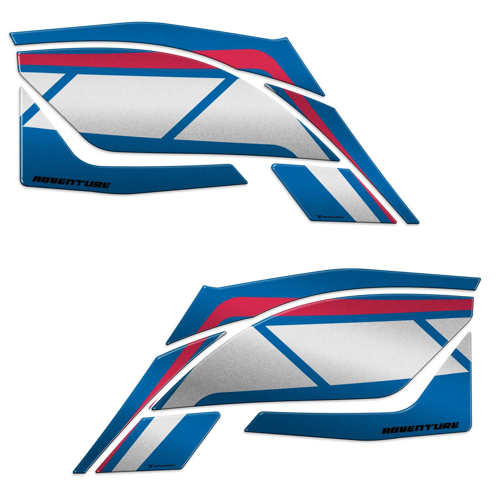Resin Bike 3D Motorcycle Stickers - Tank Sides | Yamaha Tenere 700 World Rally 2024>2025 - Pyramid Motorcycle Accessories