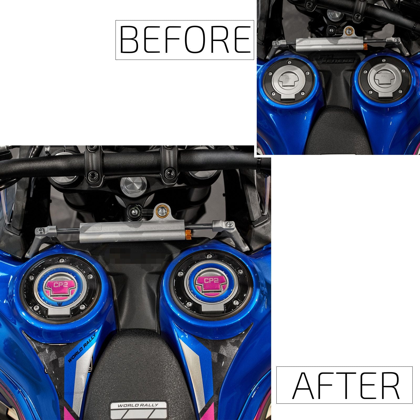 Resin Bike 3D Motorcycle Stickers - Fuel Cap | Yamaha Tenere 700 World Rally 2024>2025 - Pyramid Motorcycle Accessories