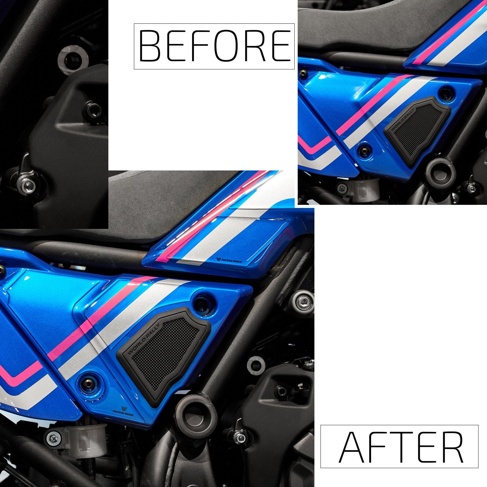 Resin Bike 3D Motorcycle Stickers - Air Box | Yamaha Tenere 700 World Rally 2024>2025 - Pyramid Motorcycle Accessories