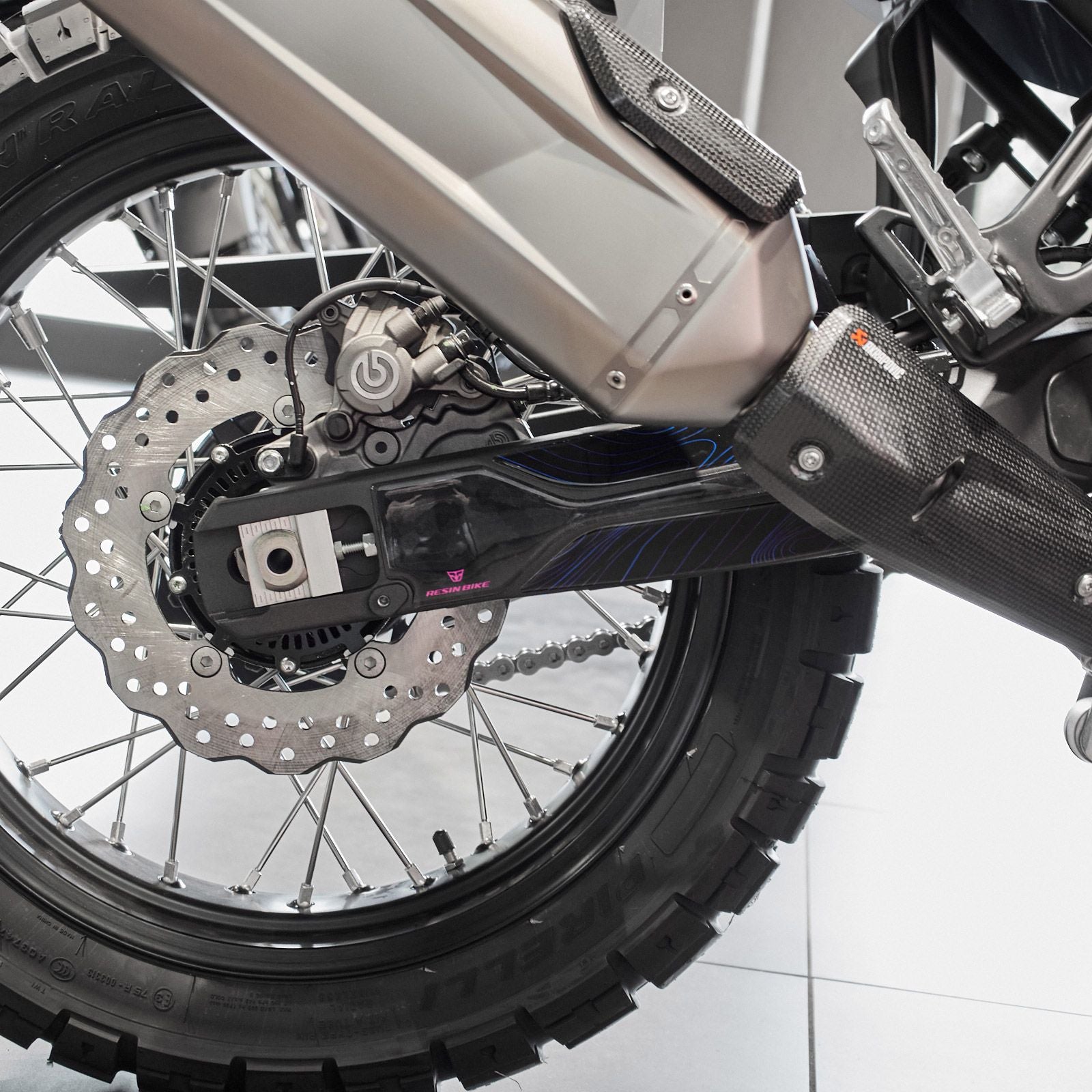 Resin Bike 3D Motorcycle Stickers - Swingarm | Yamaha Tenere 700 World Rally 2023>2024 - Pyramid Motorcycle Accessories