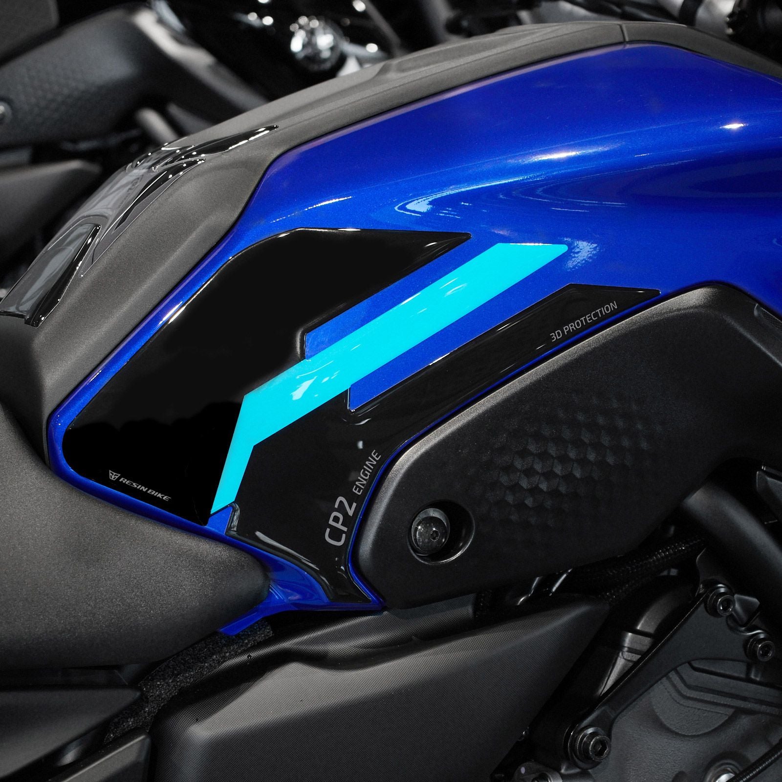 Resin Bike 3D Motorcycle Stickers - Full Kit | Yamaha MT-07 2021>2024 - Pyramid Motorcycle Accessories