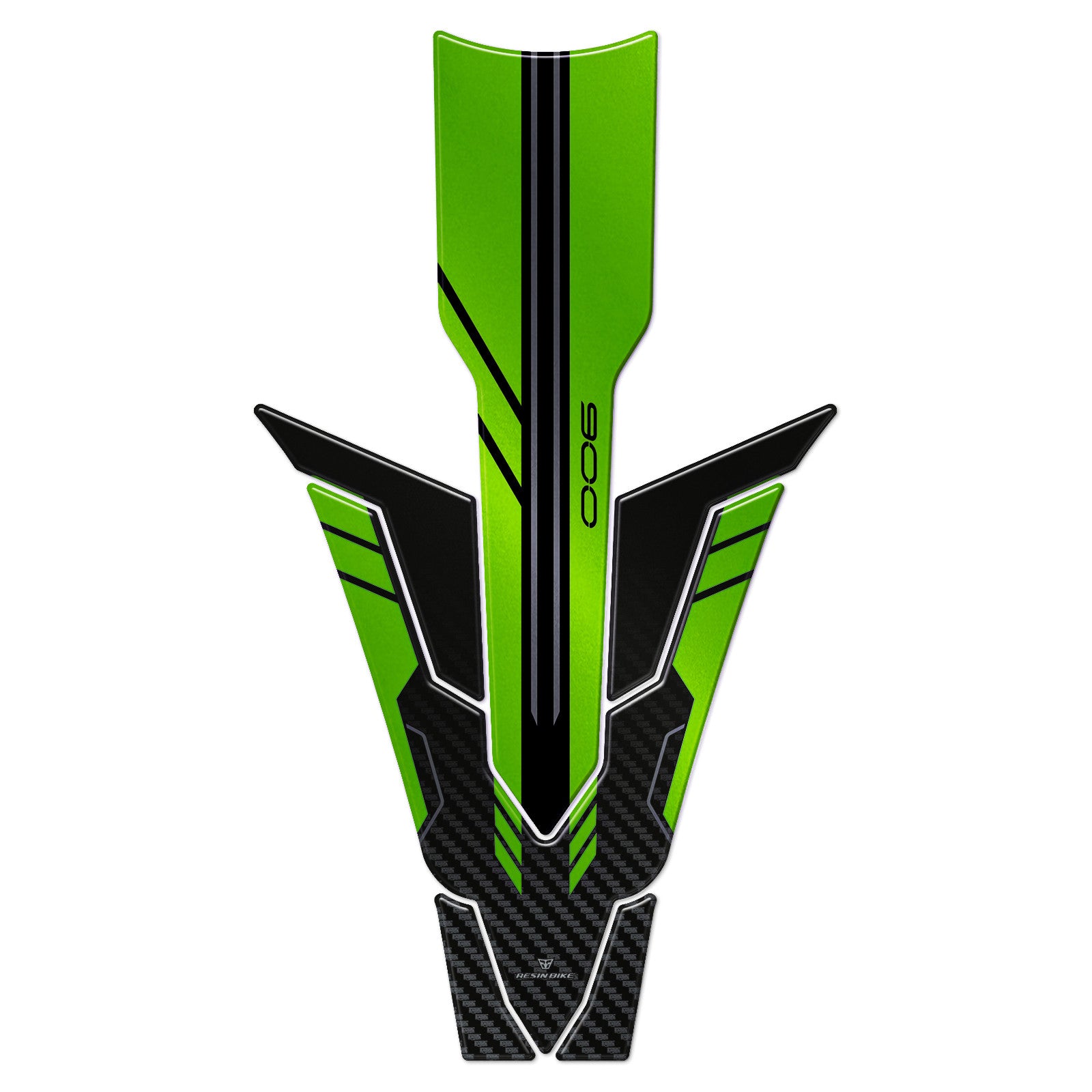Resin Bike 3D Motorcycle Stickers - Tank Pad | Kawasaki Z 900 2021>2024 - Pyramid Motorcycle Accessories