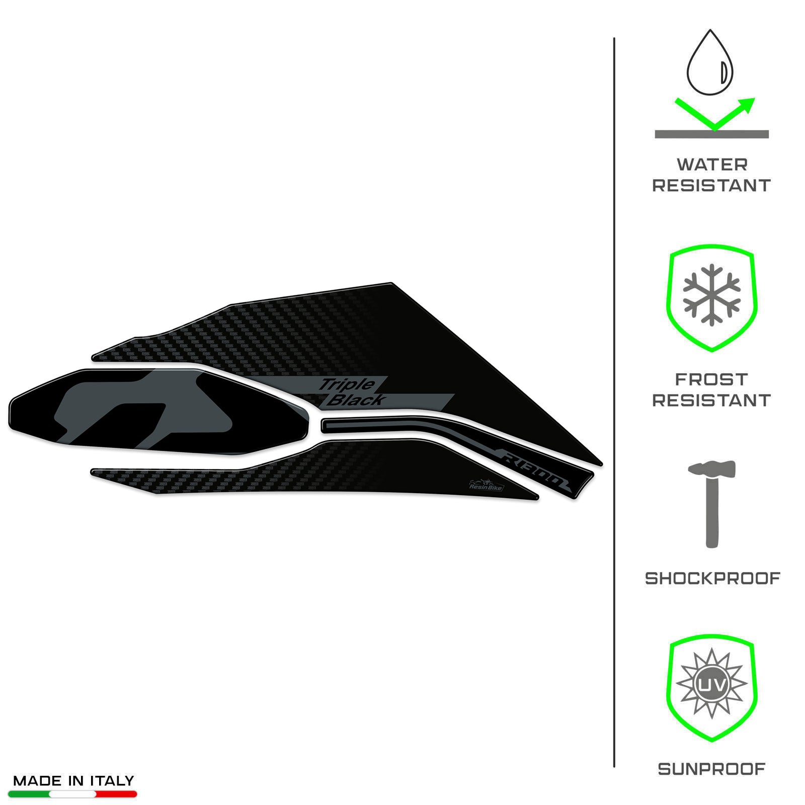 Resin Bike 3D Motorcycle Stickers - Swingarm | BMW R 1300 GS 2023>2025 - Pyramid Motorcycle Accessories