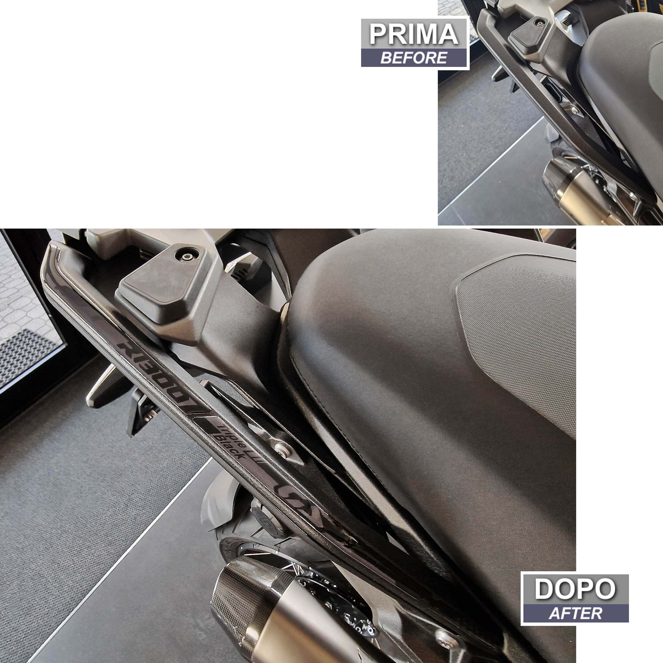 Resin Bike 3D Motorcycle Stickers - Passenger Handles | BMW R 1300 GS 2023>2025 - Pyramid Motorcycle Accessories