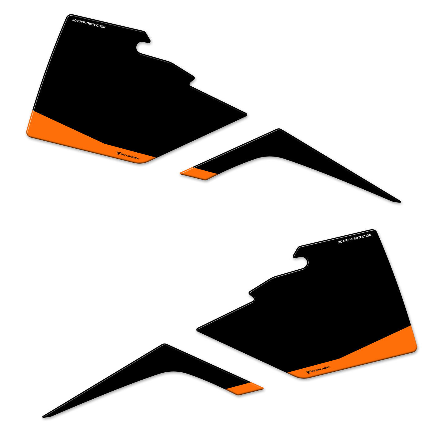 Resin Bike 3D Motorcycle Stickers - Tank Sides | KTM 990 Duke 2024>2026 - Pyramid Motorcycle Accessories
