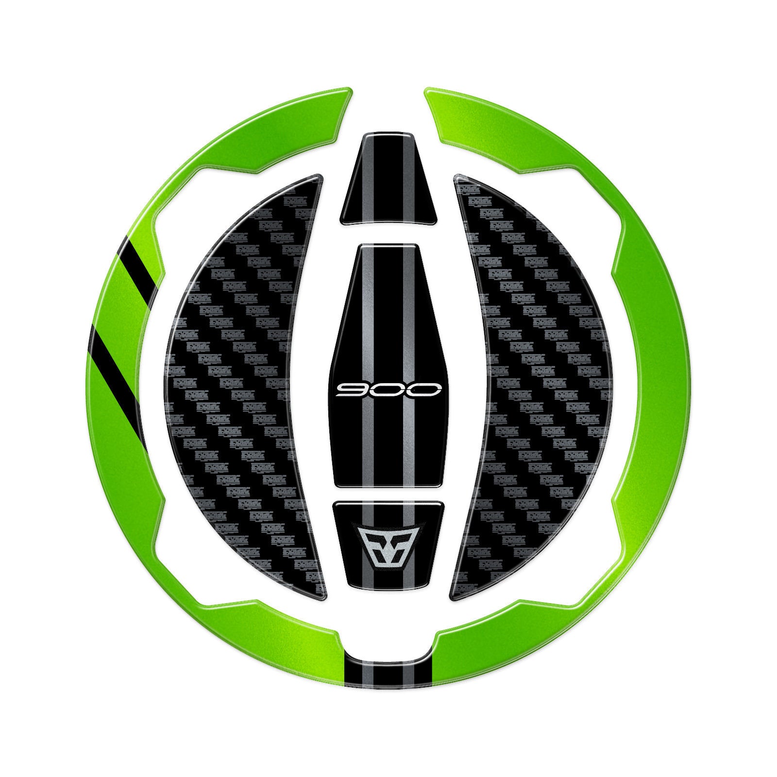 Resin Bike 3D Motorcycle Stickers - Fuel Cap | Kawasaki Z 900 2021>2024 RB-1000703300000 - Pyramid Motorcycle Accessories