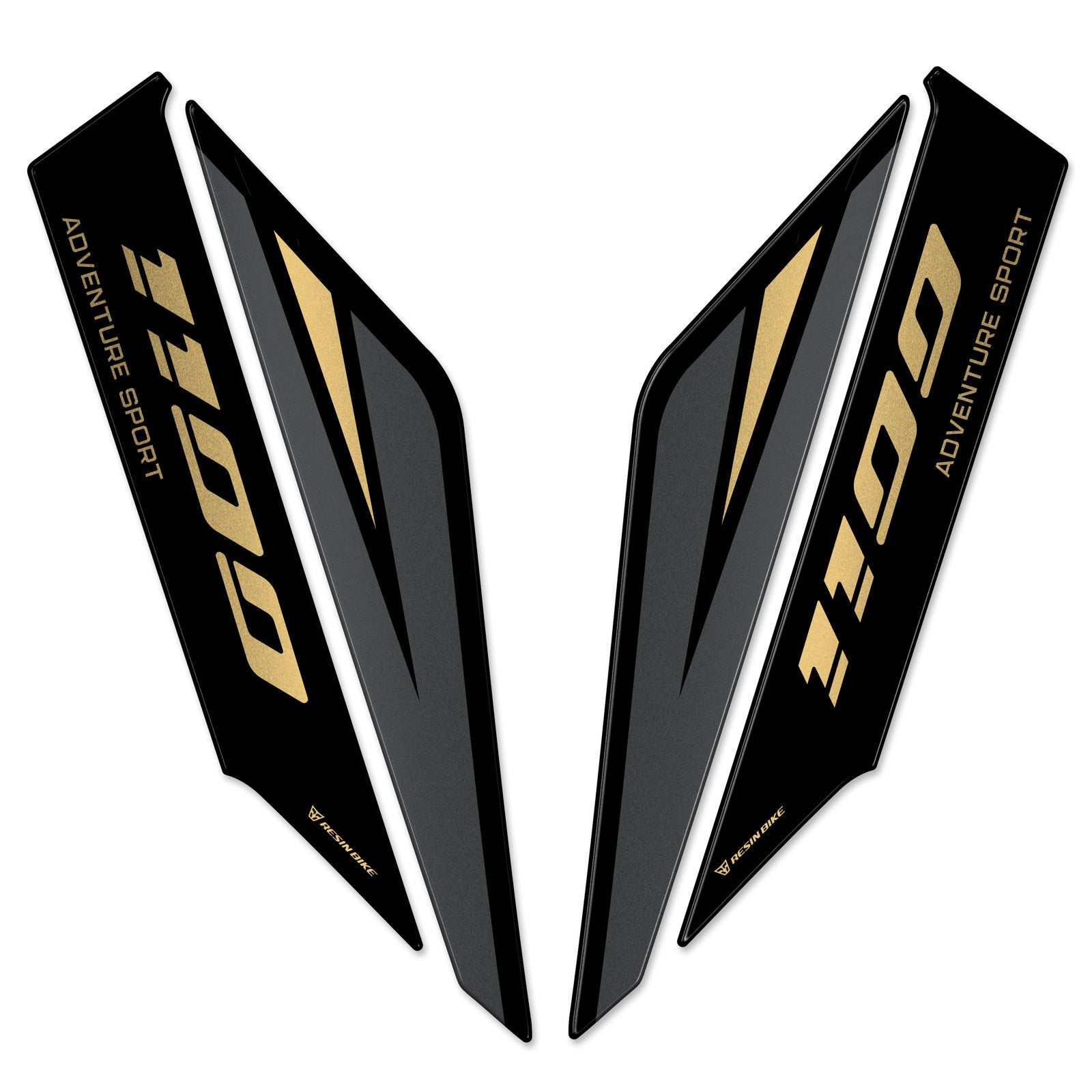 Resin Bike 3D Motorcycle Stickers - Front Fender Sides | Honda CRF 1100 L Africa Twin Adventure Sports 2024>2025 - Pyramid Motorcycle Accessories