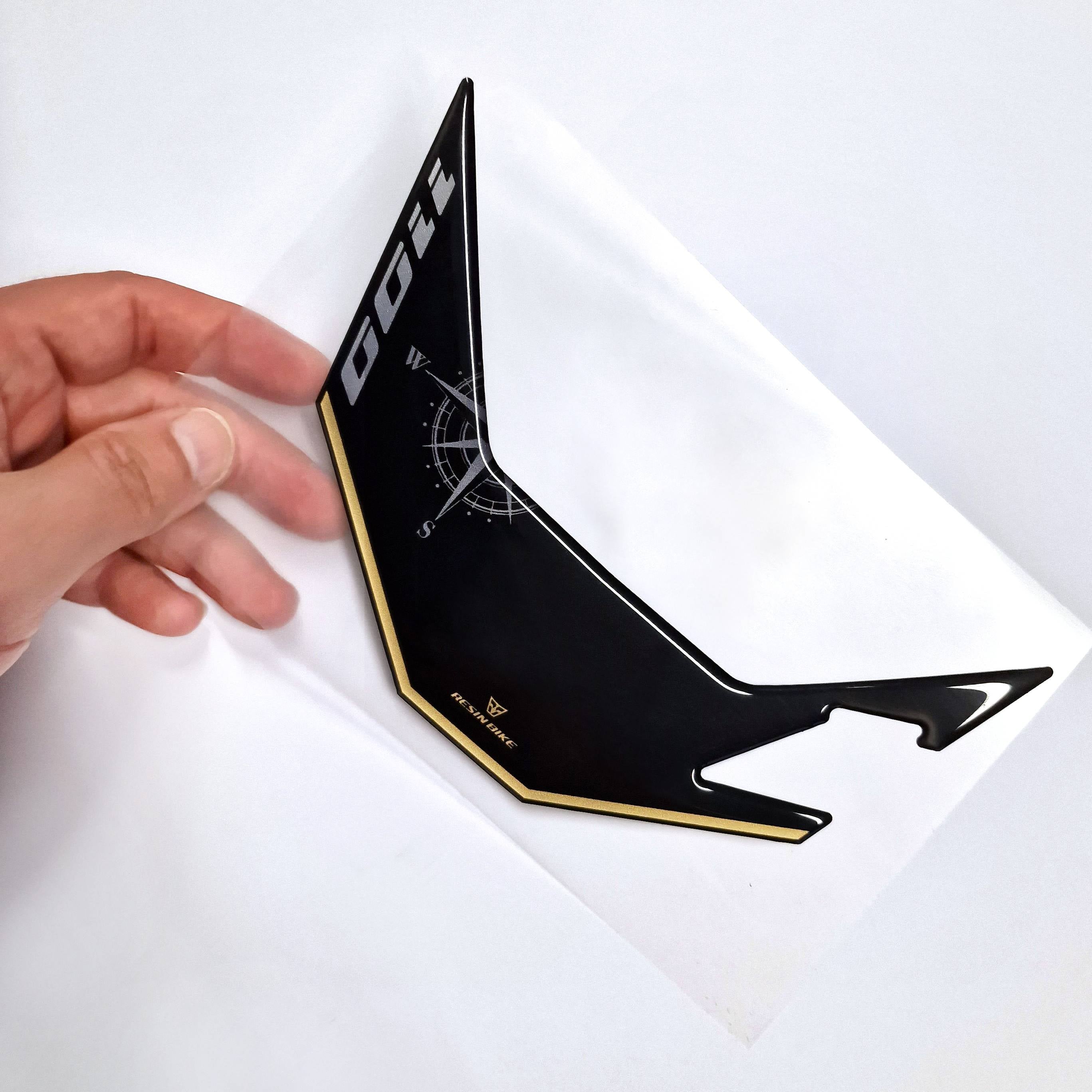 Resin Bike 3D Motorcycle Stickers - Windshield | Honda CRF 1100 L Africa Twin Adventure Sports 2024>2025 - Pyramid Motorcycle Accessories