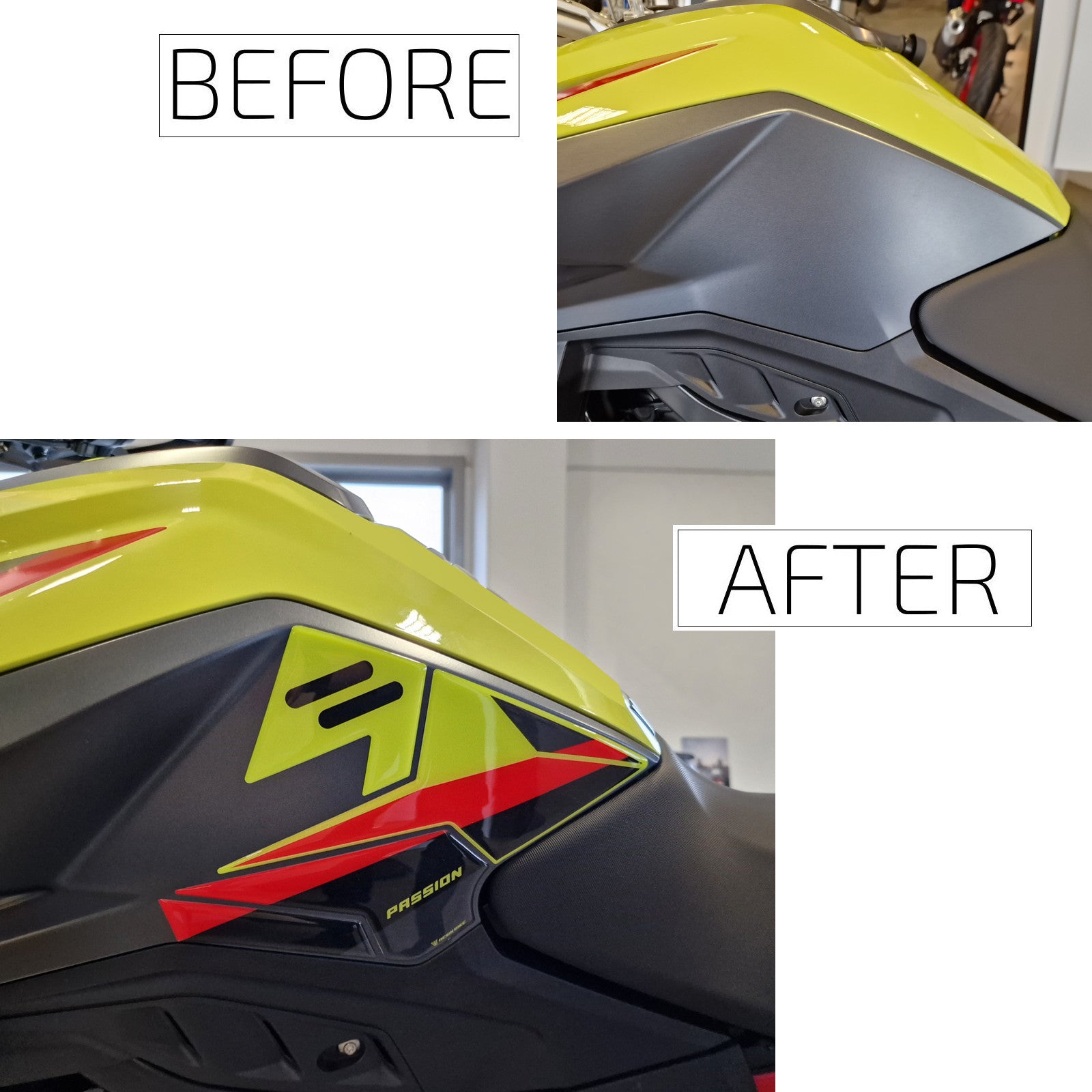 Resin Bike 3D Motorcycle Stickers - Tank Sides | BMW F 900 GS 2024>2026 RB-1000744900009 - Pyramid Motorcycle Accessories
