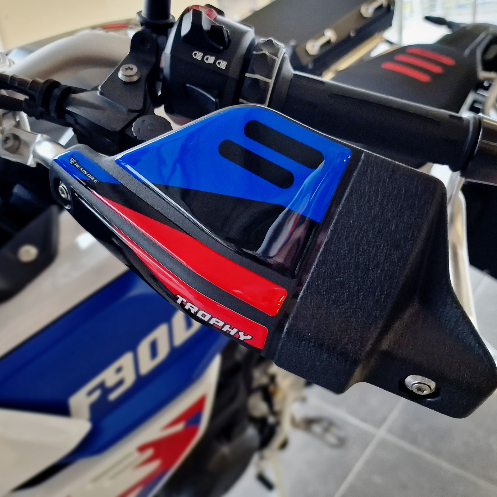 Resin Bike 3D Motorcycle Stickers - Handguards | BMW F 900 GS 2024>2026 - Pyramid Motorcycle Accessories