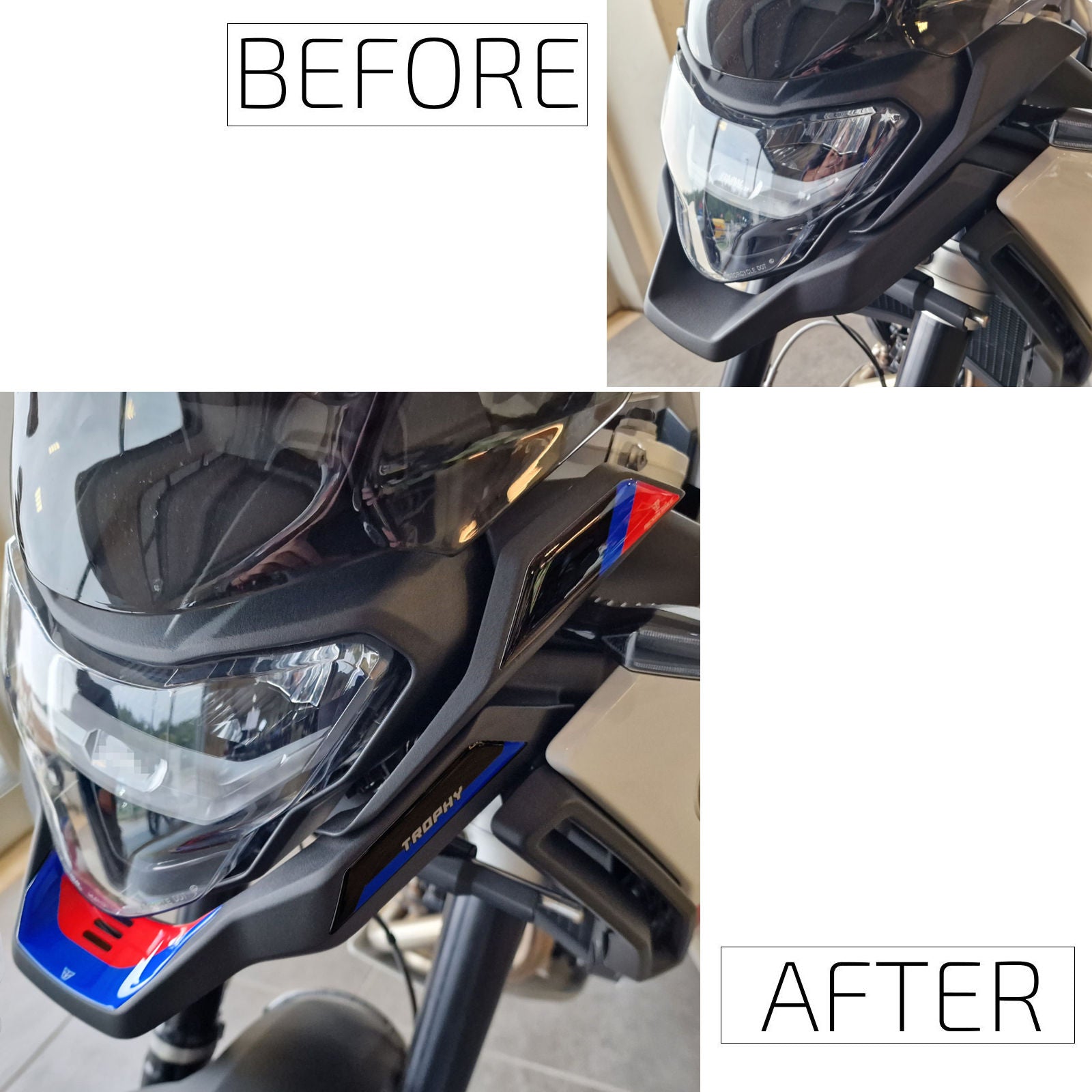 Resin Bike 3D Motorcycle Stickers - Beak | BMW F 900 GS 2024>2026 RB-1000745400003 - Pyramid Motorcycle Accessories