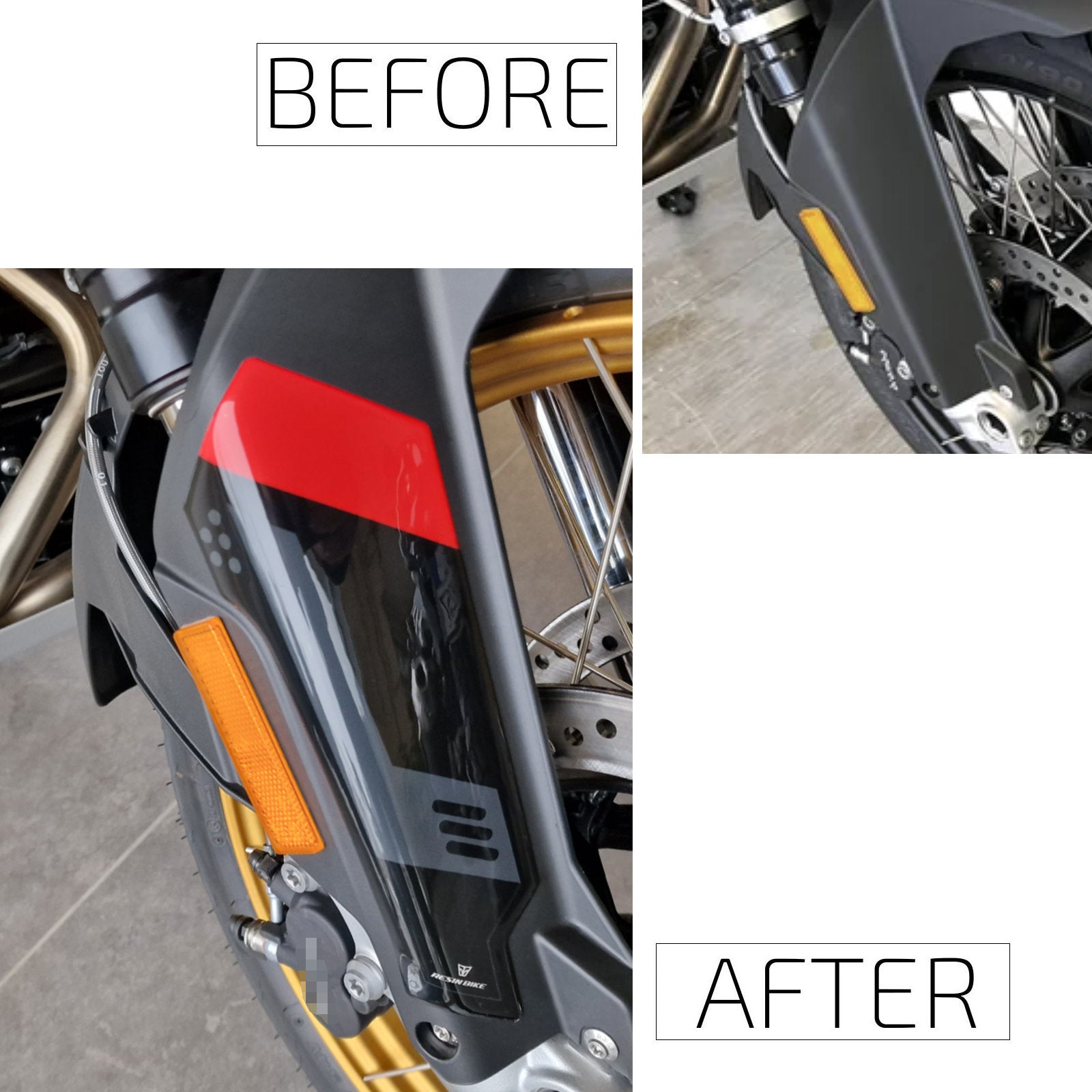 Resin Bike 3D Motorcycle Stickers - Side Panels | BMW F 900 GS / GS Adventure 2022>2026 - Pyramid Motorcycle Accessories