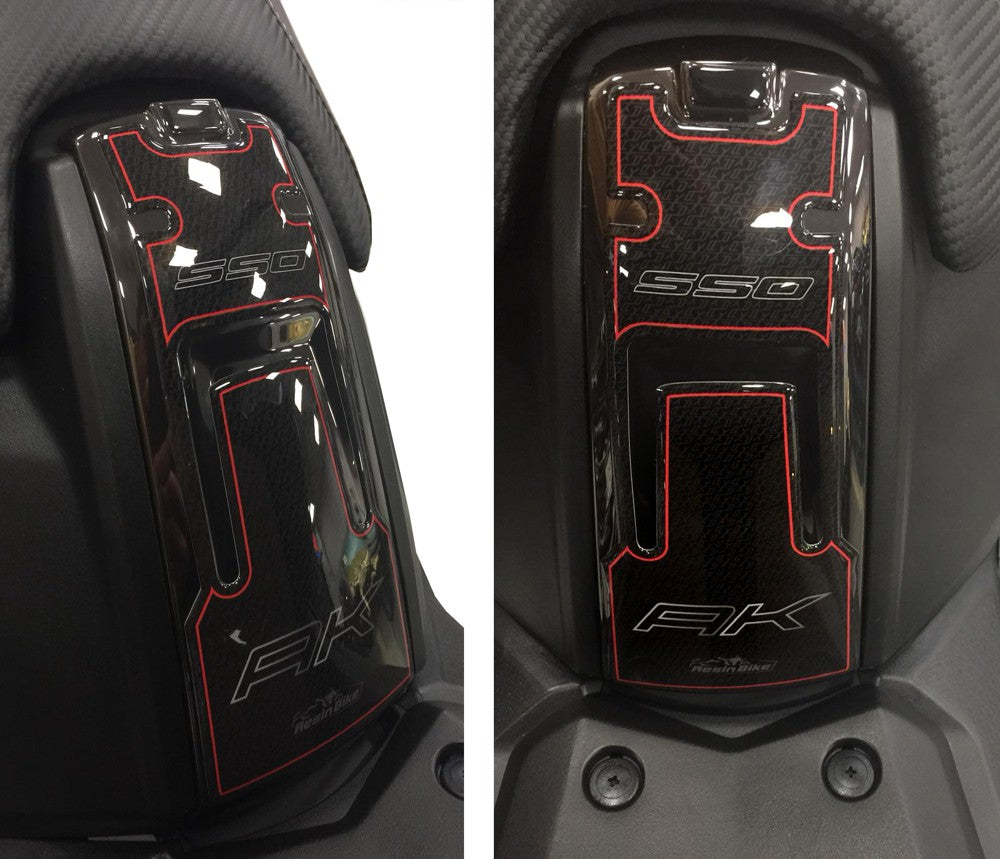 Resin Bike 3D Motorcycle Stickers - Fuel Cap | Kymco AK 550 2017>2026 - Pyramid Motorcycle Accessories