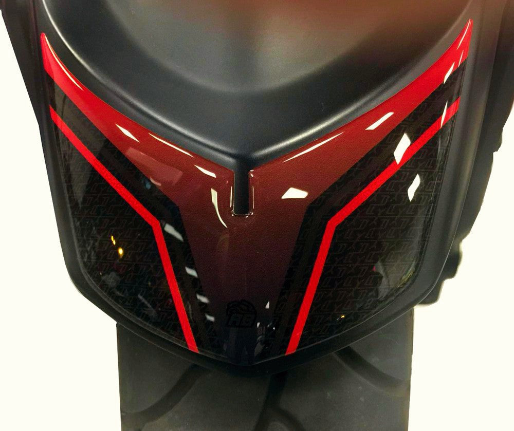 Resin Bike 3D Motorcycle Stickers - Front Fender | Kymco AK 550 2017>2026 - Pyramid Motorcycle Accessories