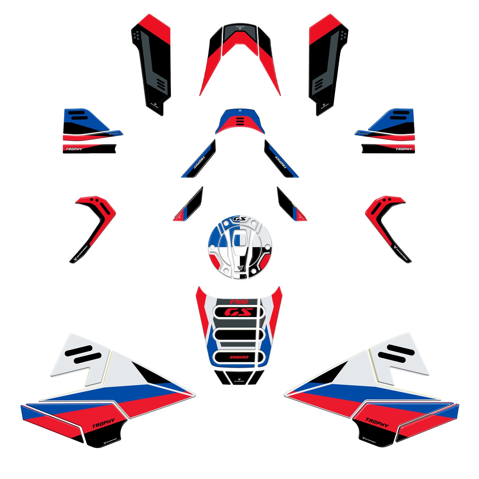 Resin Bike 3D Motorcycle Stickers - Fuel Cap | BMW F 900 GS 2024>2026 RB-1000746000004 - Pyramid Motorcycle Accessories
