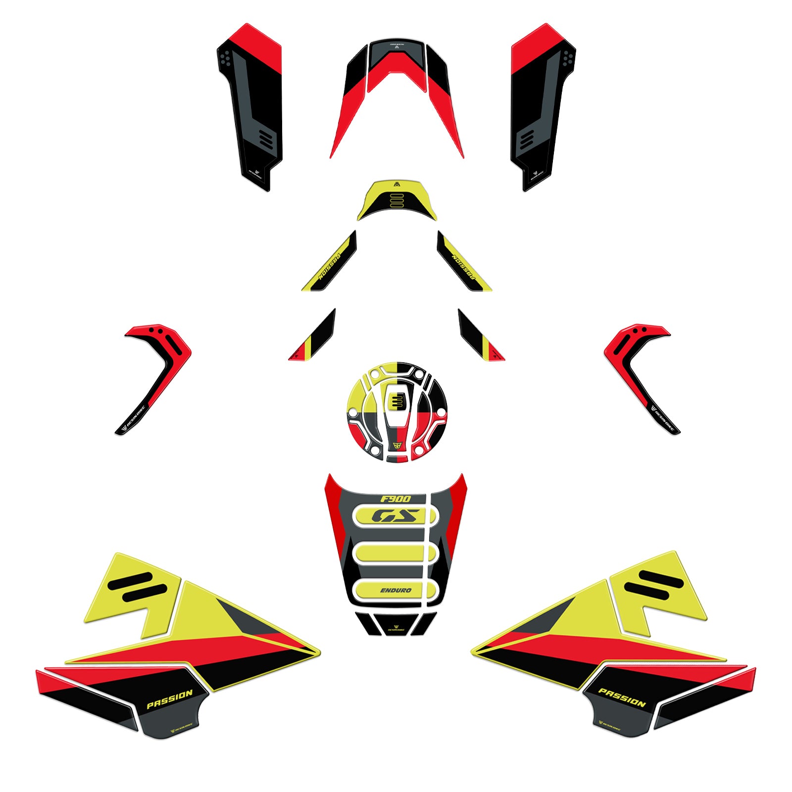 Resin Bike 3D Motorcycle Stickers - Fuel Cap | BMW F 900 GS 2024>2026 RB-1000746100001 - Pyramid Motorcycle Accessories