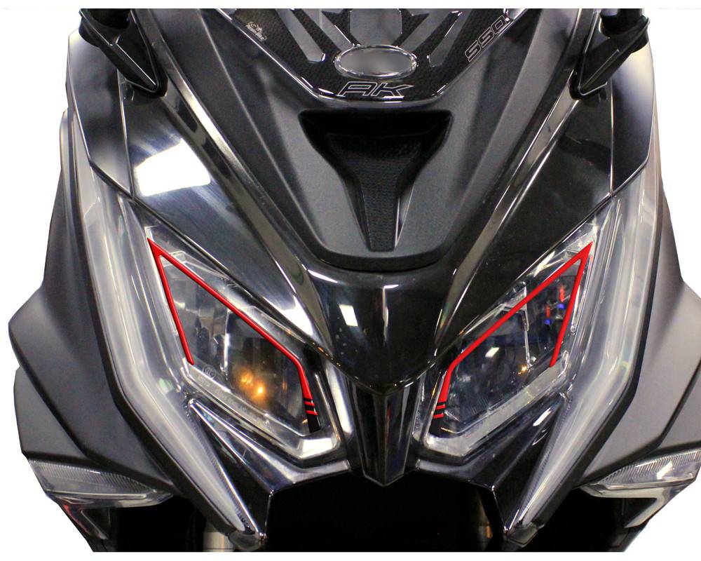 Resin Bike 3D Motorcycle Stickers - Headlight | Kymco AK 550 2017>2026 - Pyramid Motorcycle Accessories