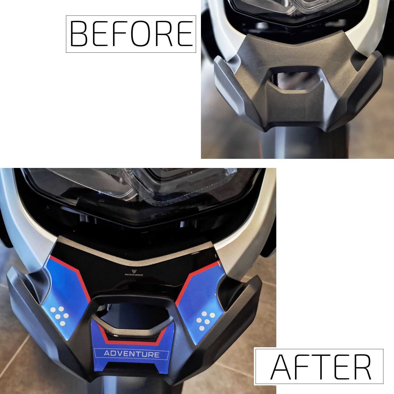 Resin Bike 3D Motorcycle Stickers - Beak | BMW F 900 GS Adventure 2024>2026 - Pyramid Motorcycle Accessories