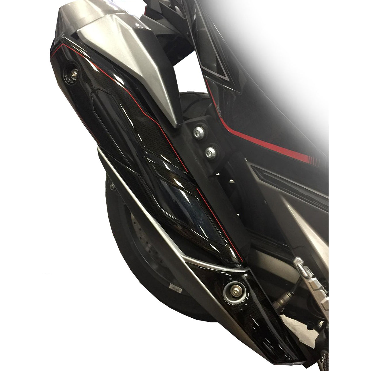 Resin Bike 3D Motorcycle Stickers - Exhaust | Kymco AK 550 2018>2026 - Pyramid Motorcycle Accessories