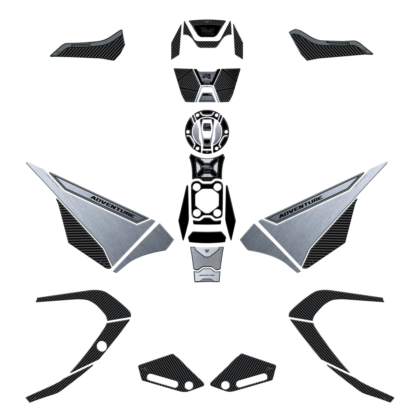 Resin Bike 3D Motorcycle Stickers - Full Kit | BMW R 1300 GS Adventure 2025>Current - Pyramid Motorcycle Accessories