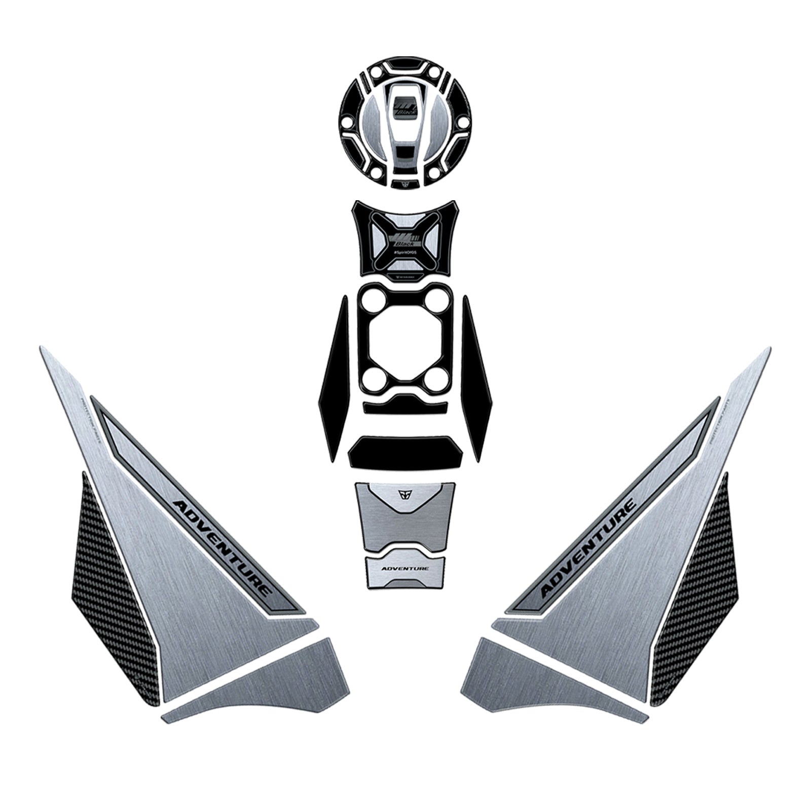 Resin Bike 3D Motorcycle Stickers - Basic Kit | BMWR 1300 GS Adventure Triple Black 2025>2026 - Pyramid Motorcycle Accessories