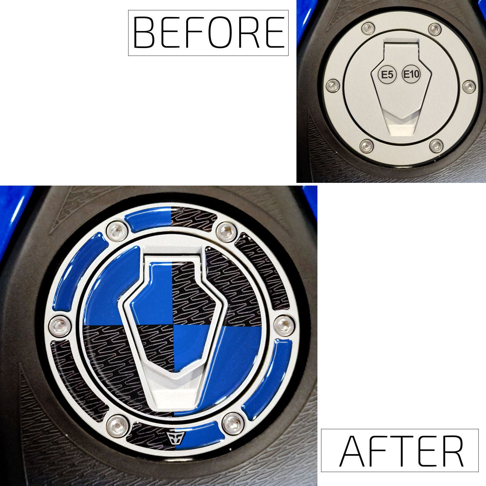 Resin Bike 3D Motorcycle Stickers - Fuel Cap | BMW G 310 R 2021>2024 RB-1000747000003 - Pyramid Motorcycle Accessories
