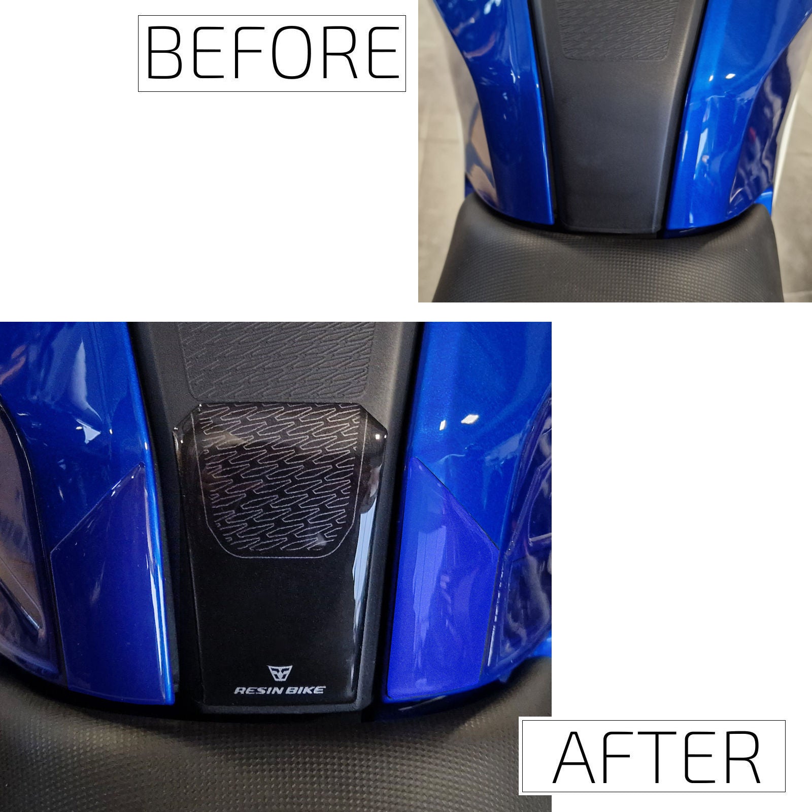 Resin Bike 3D Motorcycle Stickers - Tank Pad | BMW G 310 R 2021>2024 RB-1000746800000 - Pyramid Motorcycle Accessories