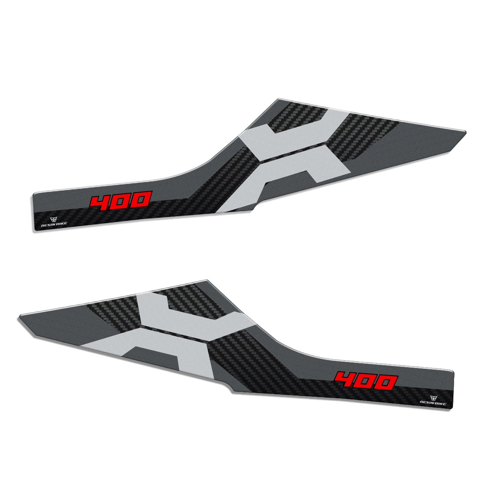 Resin Bike 3D Motorcycle Stickers - Side Footboards | BMW C 400 X 2020>2026 - Pyramid Motorcycle Accessories
