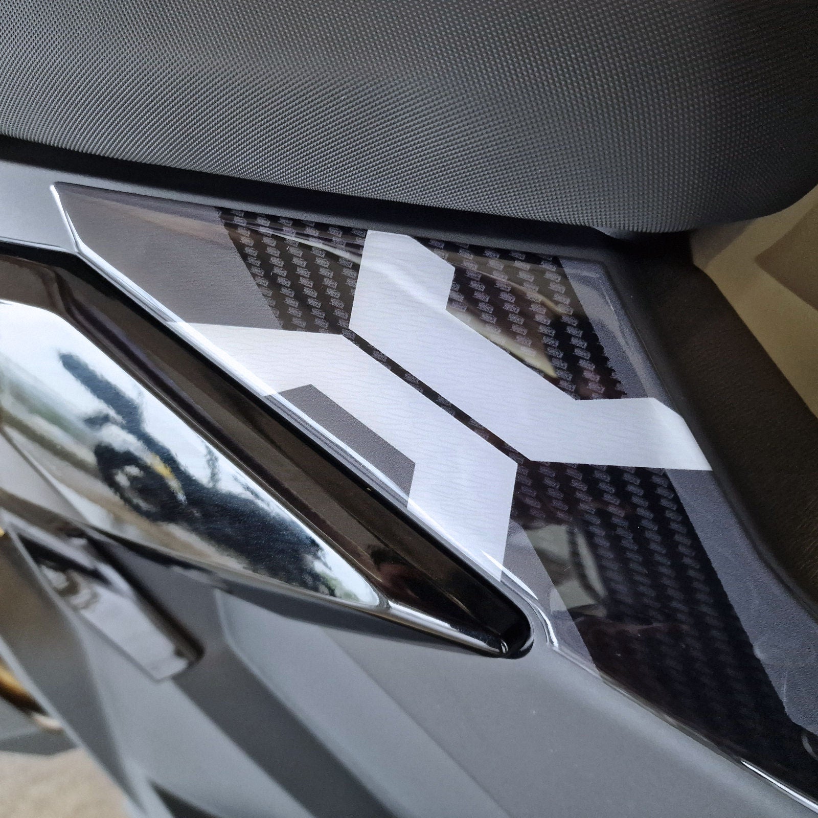 Resin Bike 3D Motorcycle Stickers - Side Footboards | BMW C 400 X 2020>2026 - Pyramid Motorcycle Accessories