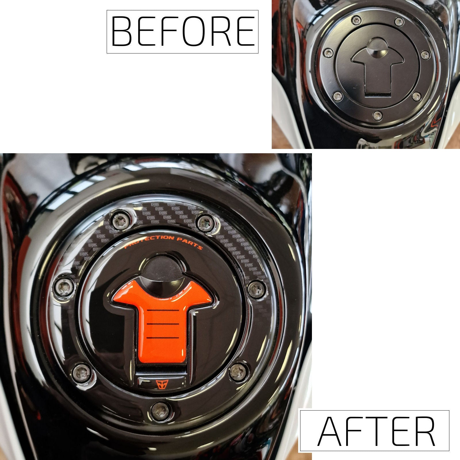 Resin Bike 3D Motorcycle Stickers - Fuel Cap | KTM 790 / 890 Duke 2022>2026 - Pyramid Motorcycle Accessories