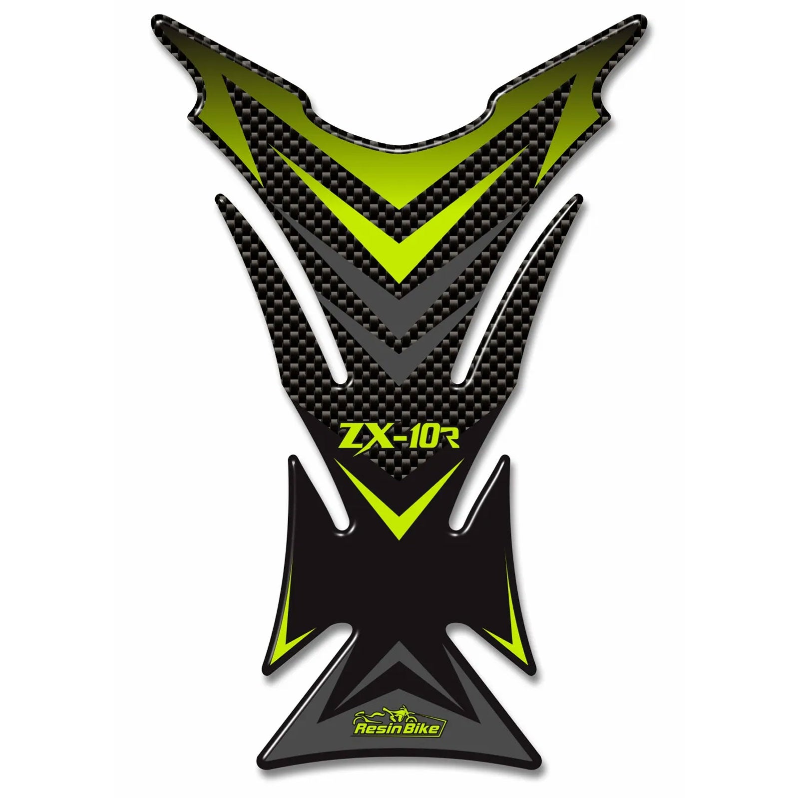 Resin Bike 3D Motorcycle Stickers - Tank Pad | Kawasaki Ninja ZX-10R 2006>2010 RB-BF061118 - Pyramid Motorcycle Accessories