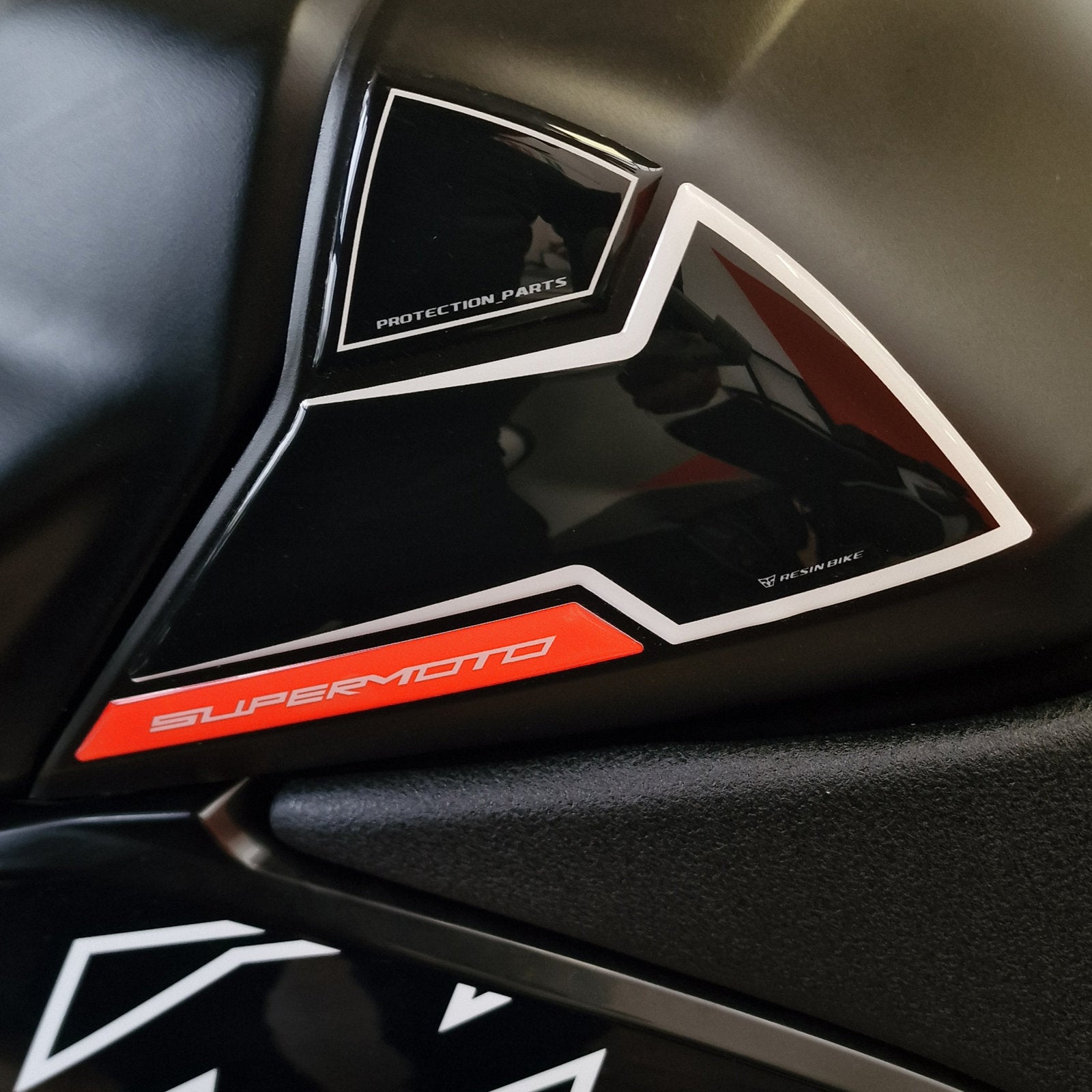 Resin Bike 3D Motorcycle Stickers - Tank Sides | KTM 890 SMT 2023>2026 - Pyramid Motorcycle Accessories