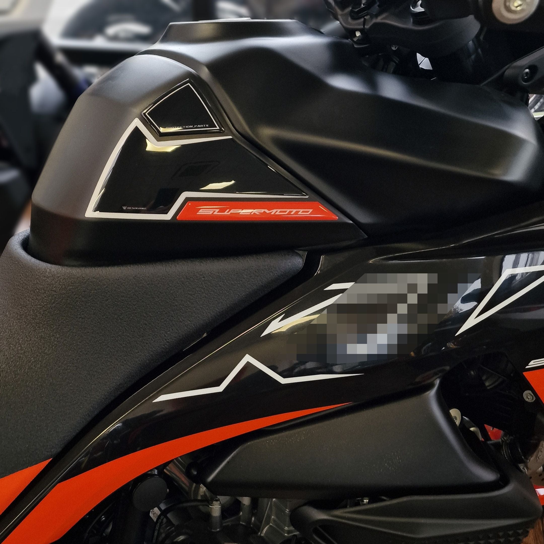 Resin Bike 3D Motorcycle Stickers - Tank Sides | KTM 890 SMT 2023>2026 - Pyramid Motorcycle Accessories
