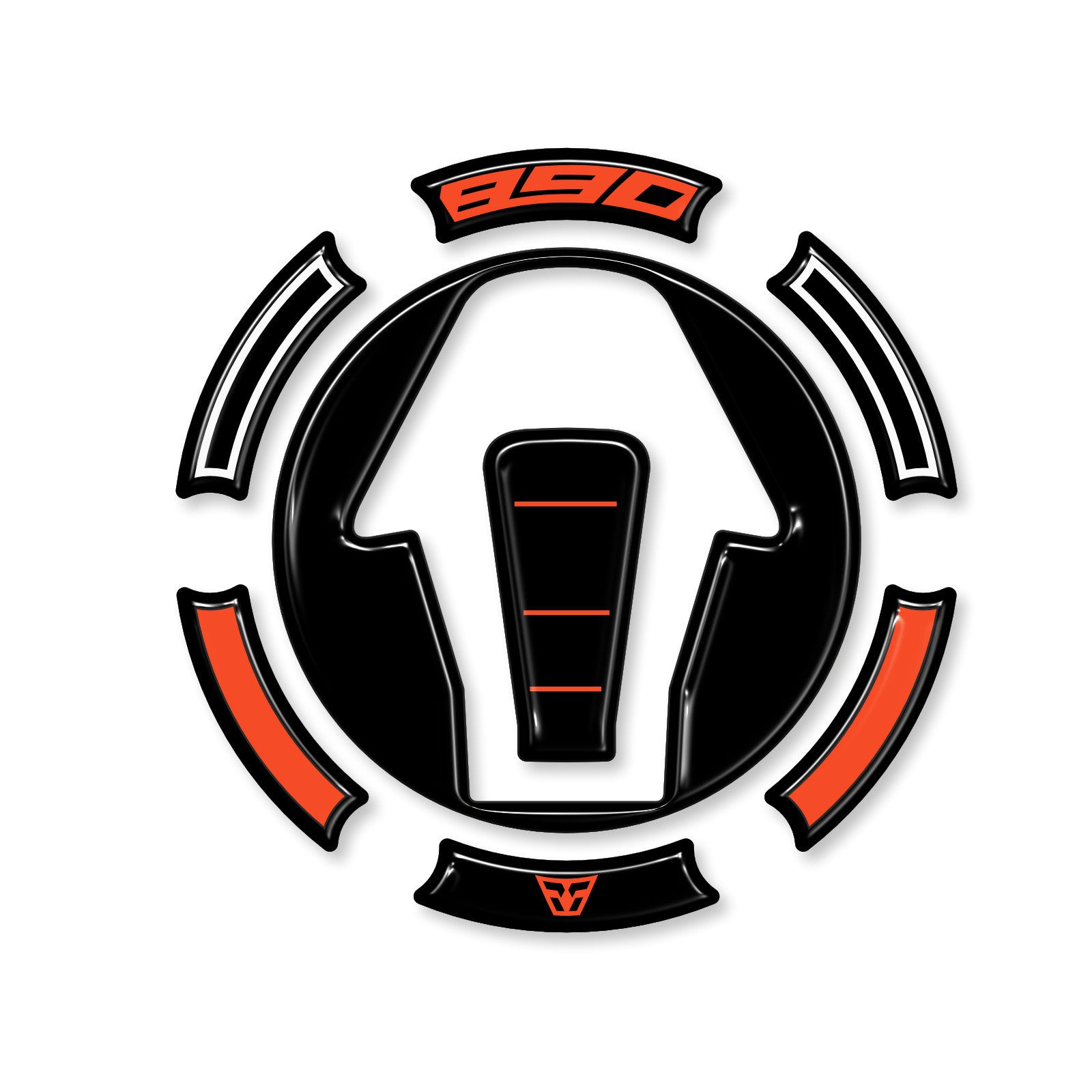 Resin Bike 3D Motorcycle Stickers - Fuel Cap | KTM 890 SMT 2023>2026 - Pyramid Motorcycle Accessories