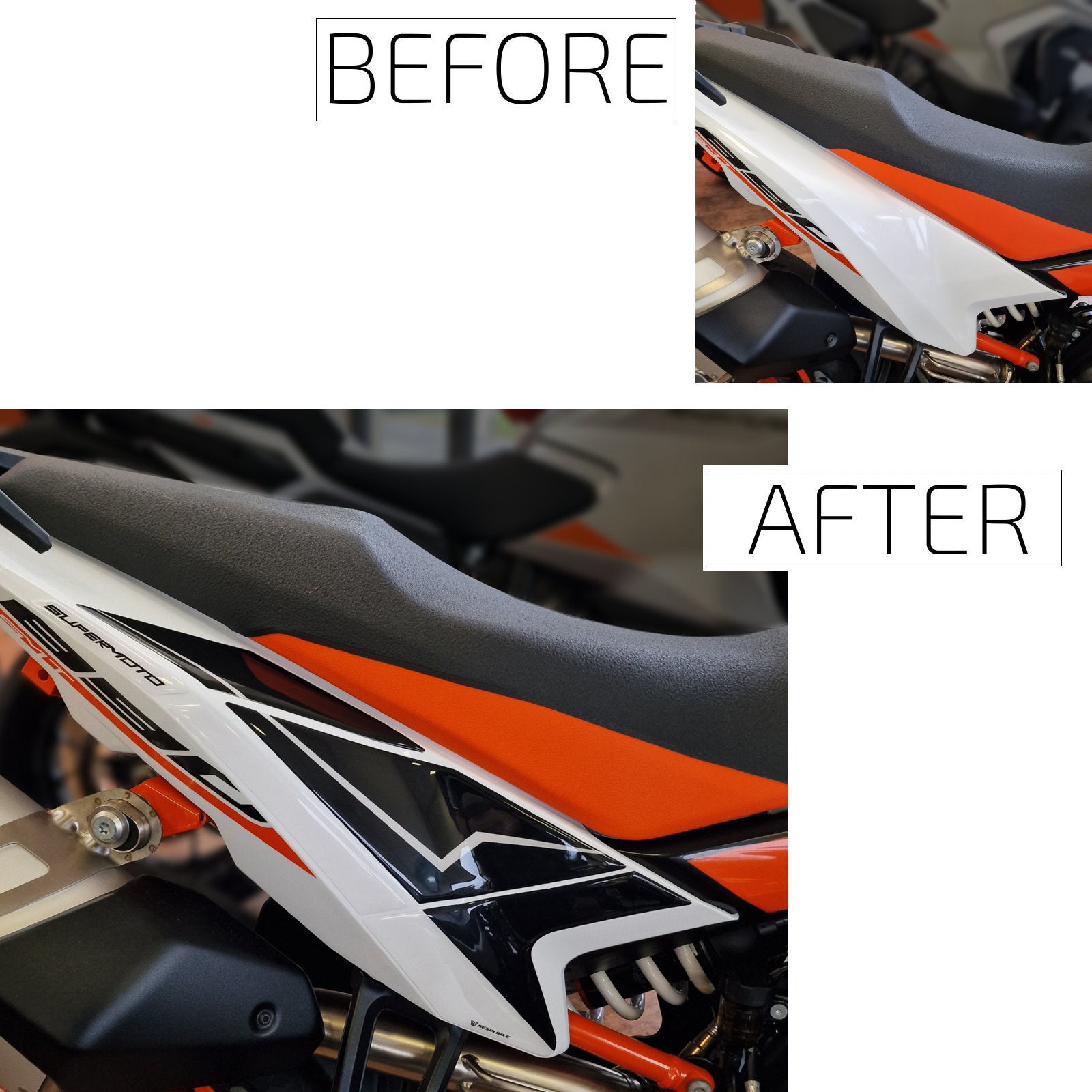 Resin Bike 3D Motorcycle Stickers - Side Panels | KTM 890 SMT 2023>Current - Pyramid Motorcycle Accessories