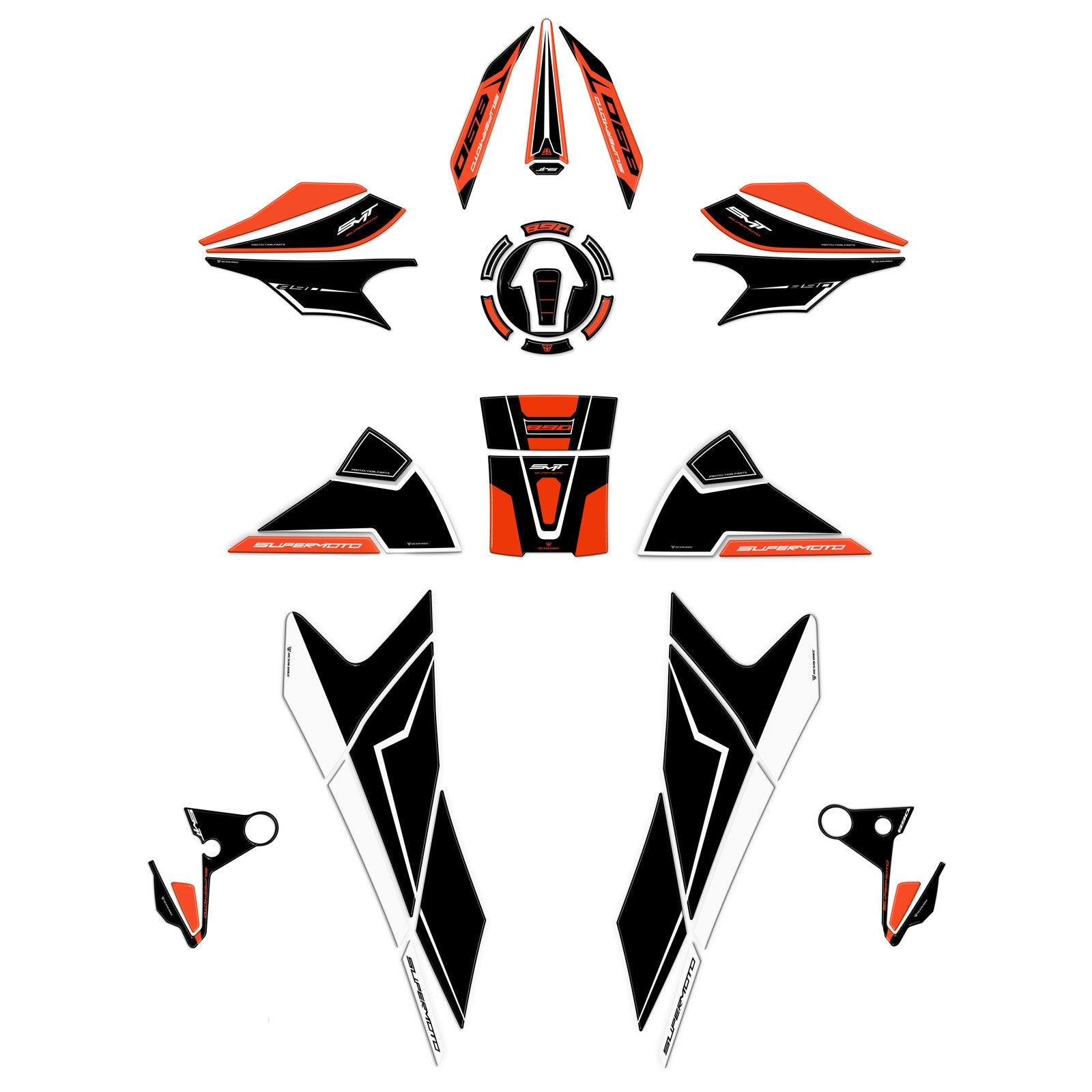 Resin Bike 3D Motorcycle Stickers - Full Kit | KTM 890 SMT 2023>2026 - Pyramid Motorcycle Accessories