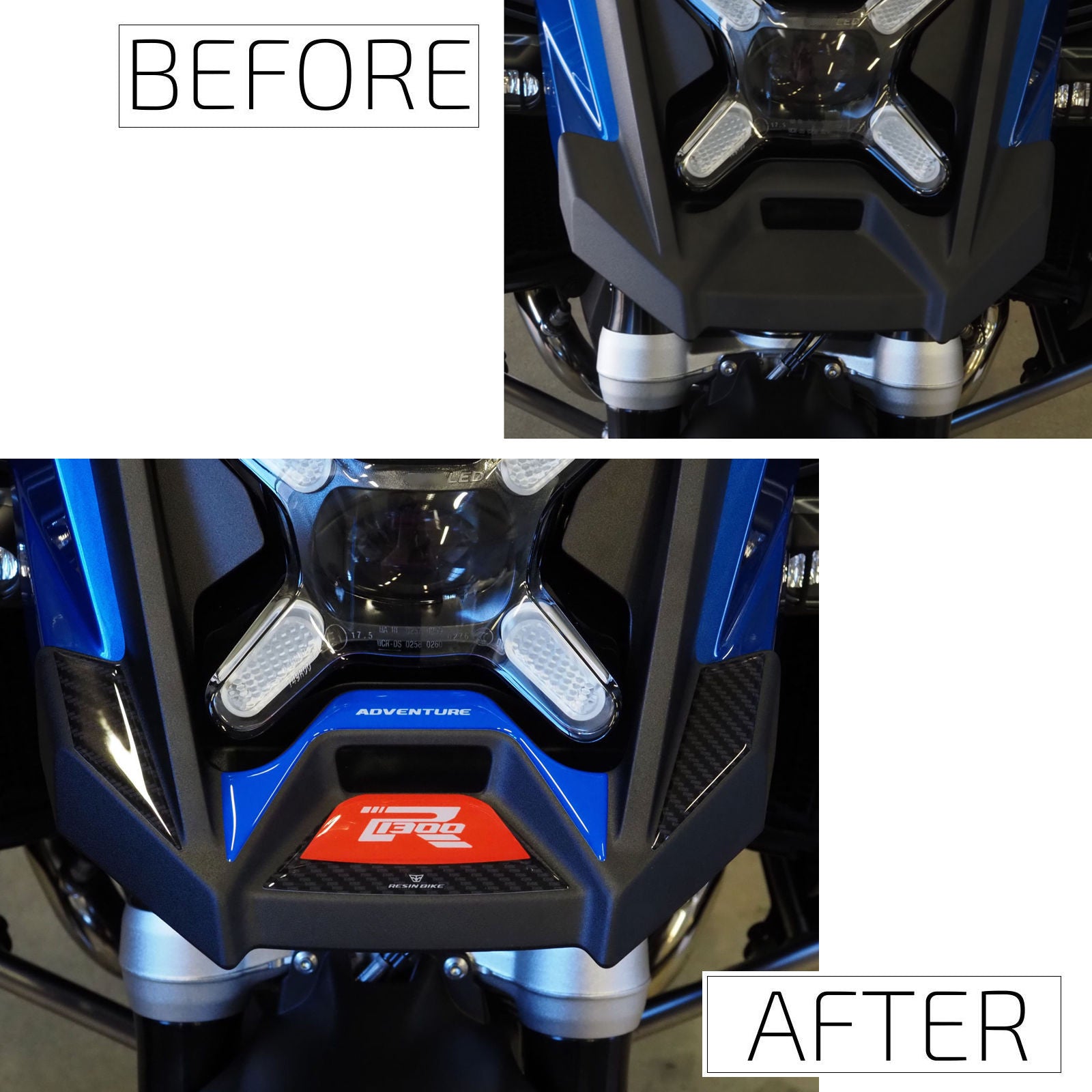 Resin Bike 3D Motorcycle Stickers - Beak | BMW R 1300 GS Adventure 2025>Current - Pyramid Motorcycle Accessories