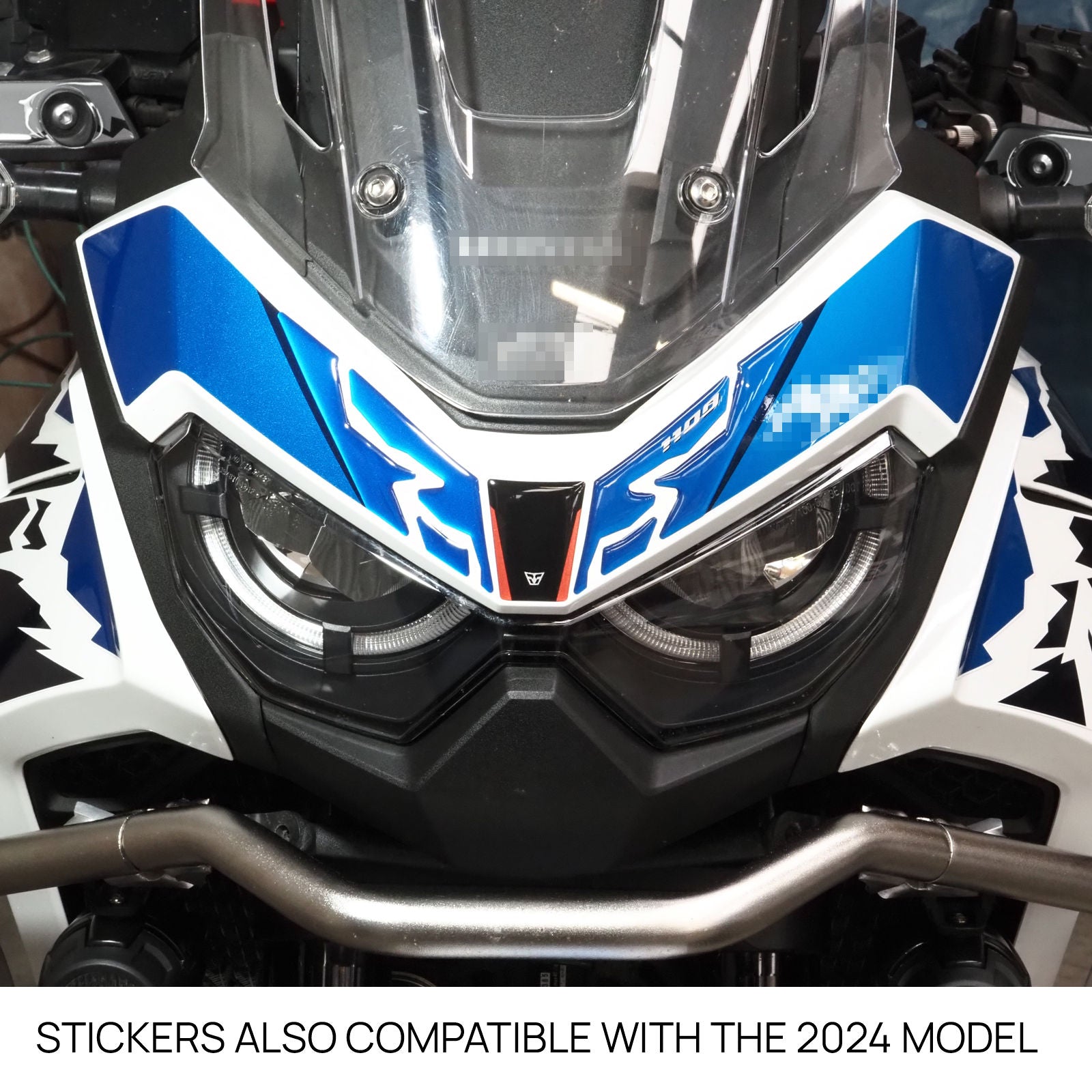 Resin Bike 3D Motorcycle Stickers - Windshield | Honda CRF 1100 L Africa Twin 2024>2026RB-1000756400009 - Pyramid Motorcycle Accessories