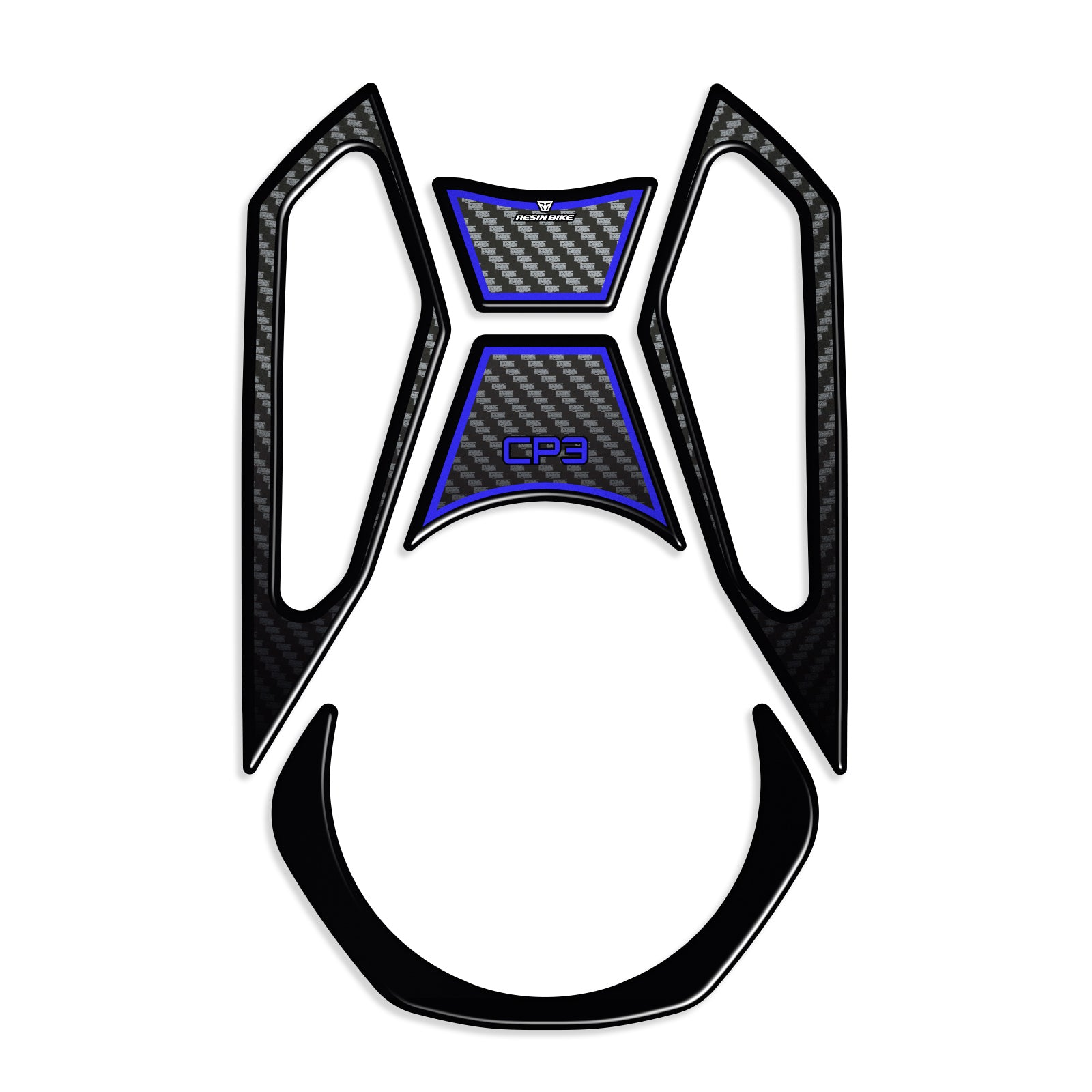 Resin Bike 3D Motorcycle Stickers - Key Area | Yamaha MT-09/MT-09 SP 2024>2025 - Pyramid Motorcycle Accessories