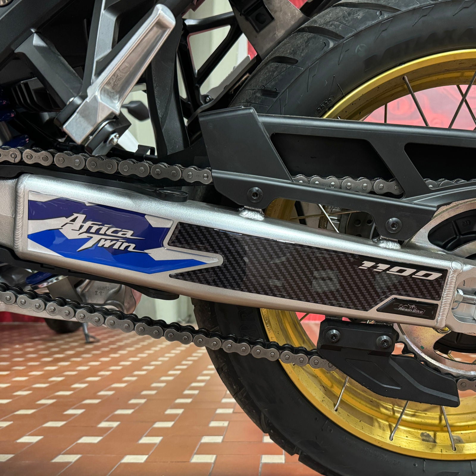 Resin Bike 3D Motorcycle Stickers - Full Kit | Honda CRF 1100 L Africa Twin Adventure Sports 2024>2025 RB-1000704300009 - Pyramid Motorcycle Accessories